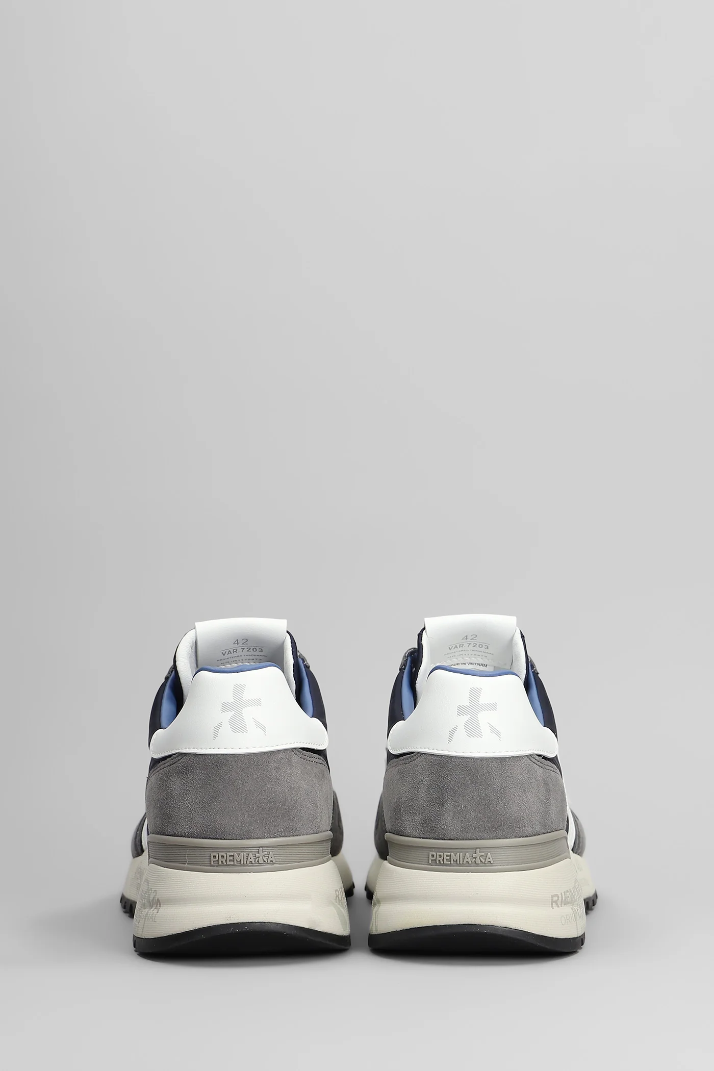 Lander Sneakers in blue Suede and fabric - Image 4