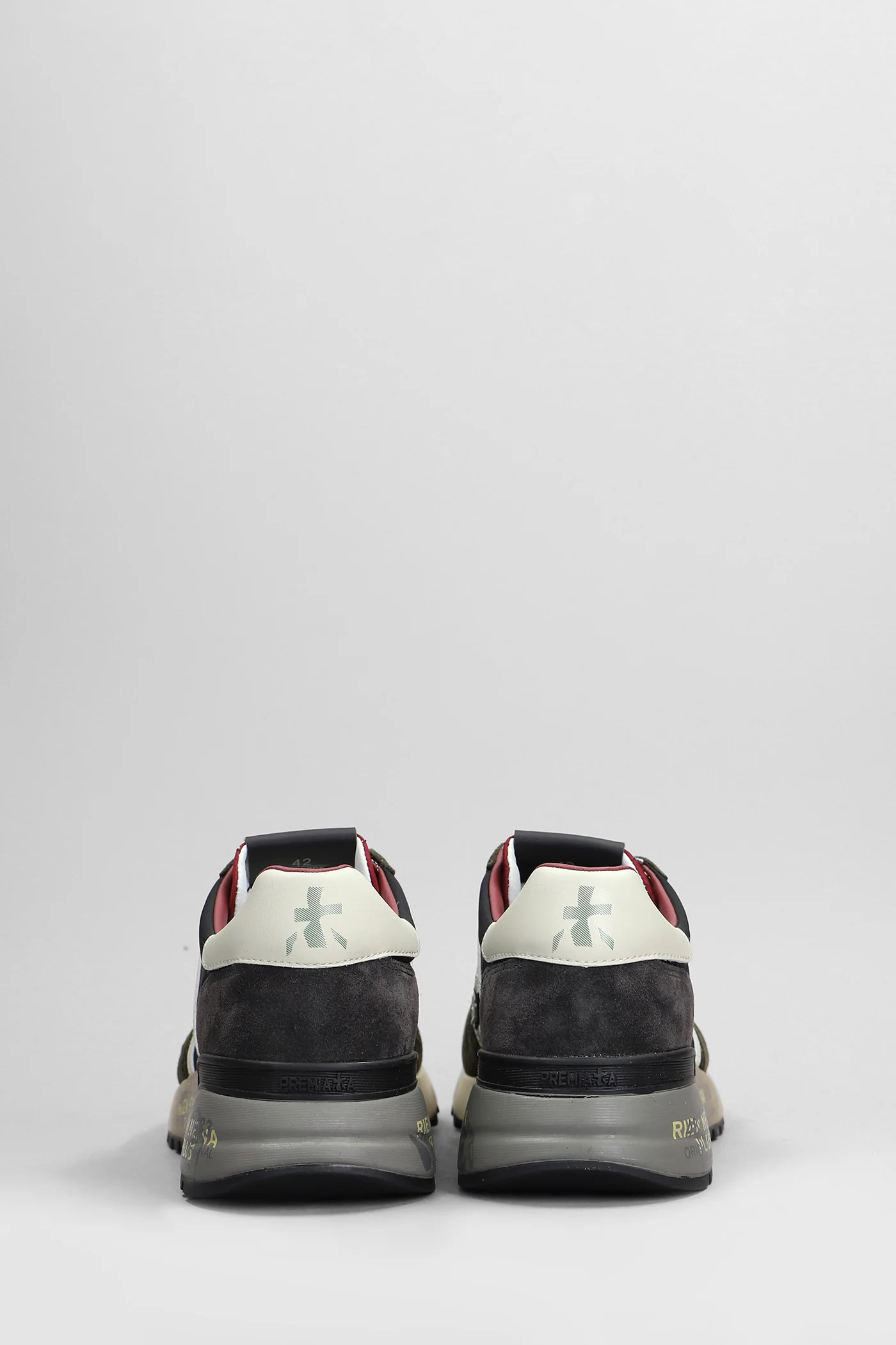 Lander Sneakers in green Suede and fabric - Image 4