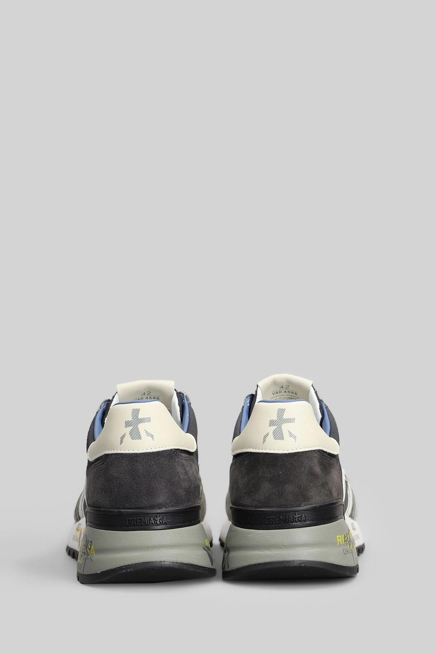 Lander Sneakers in grey Suede and fabric - Image 4