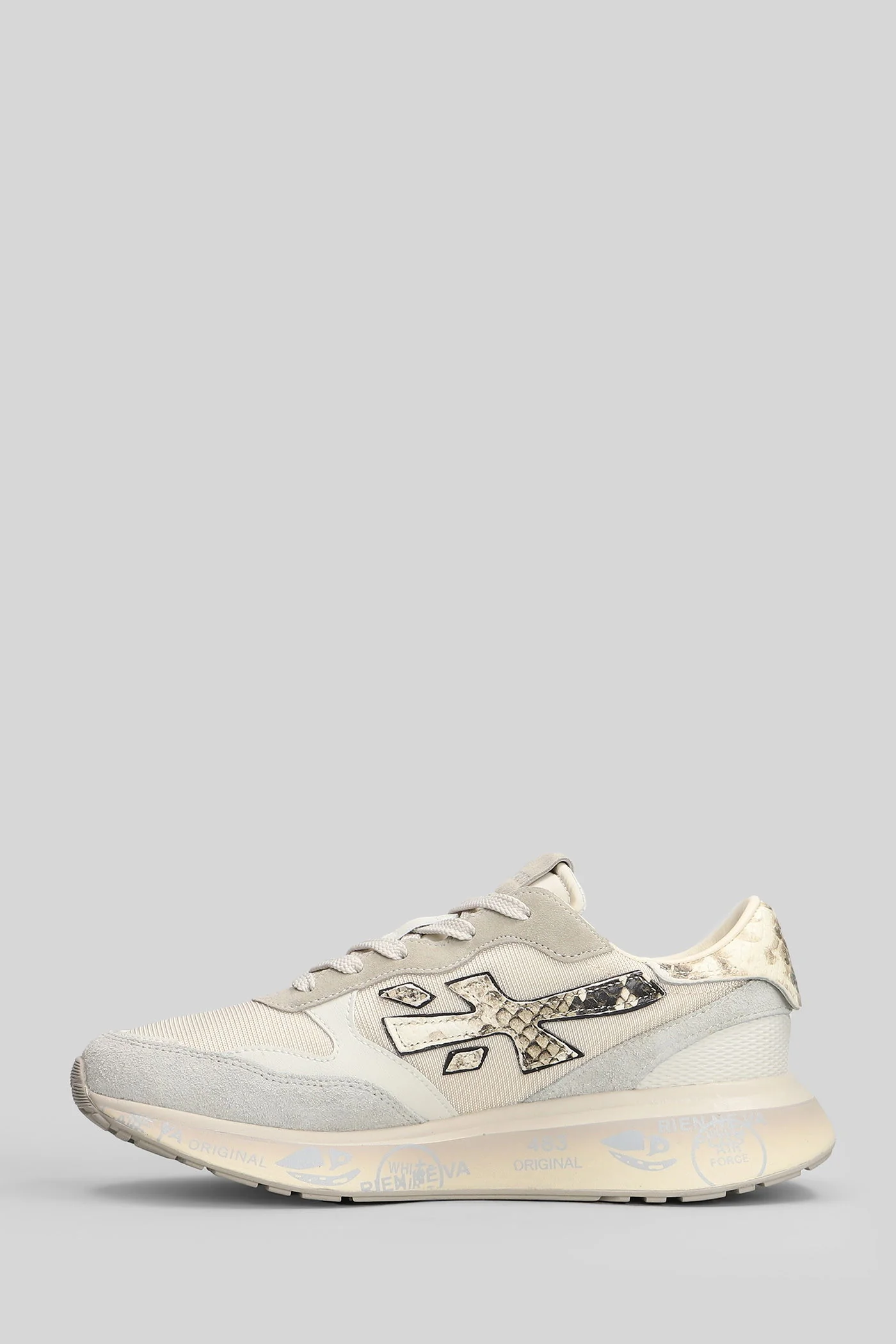 Lauryn Sneakers in beige Suede and fabric - Image 3