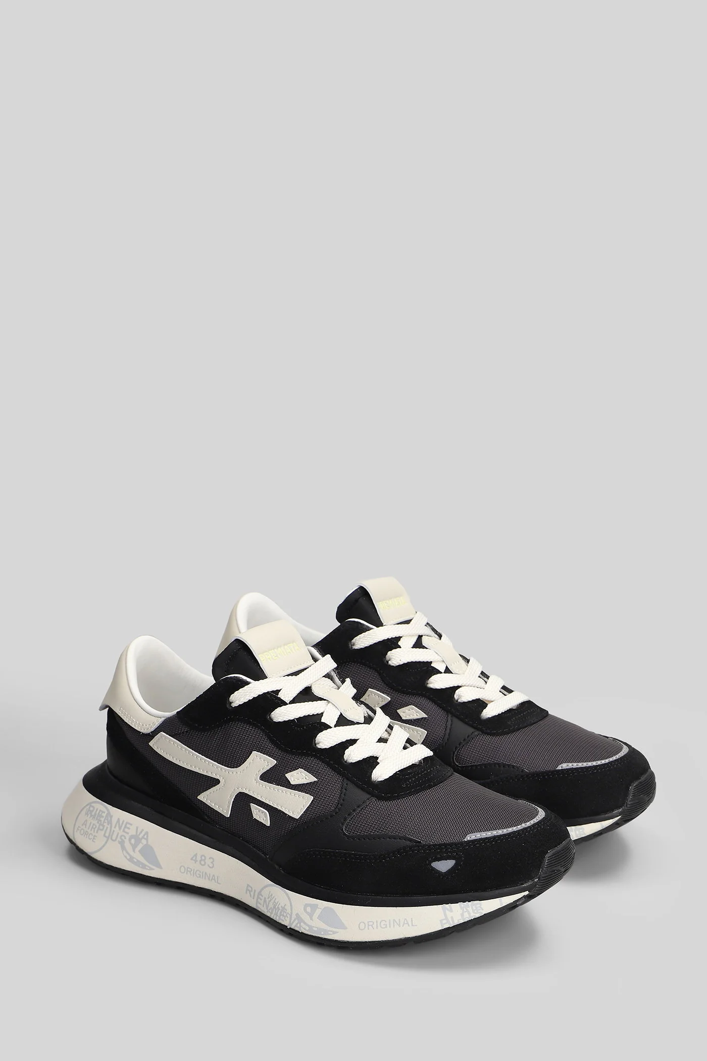 Lauryn Sneakers in black suede and leather - Image 2