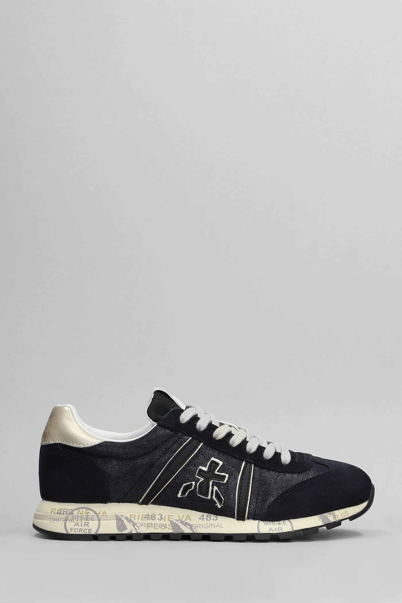 Lucy Sneakers in blue Suede and fabric