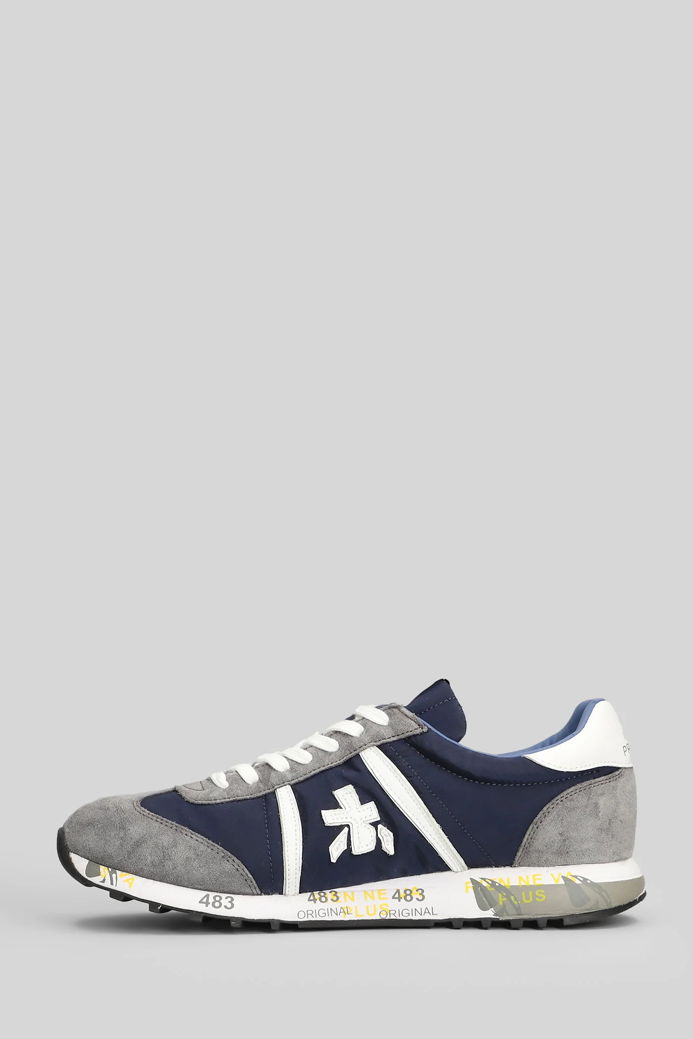 Lucy Sneakers in blue Suede and fabric - Image 3