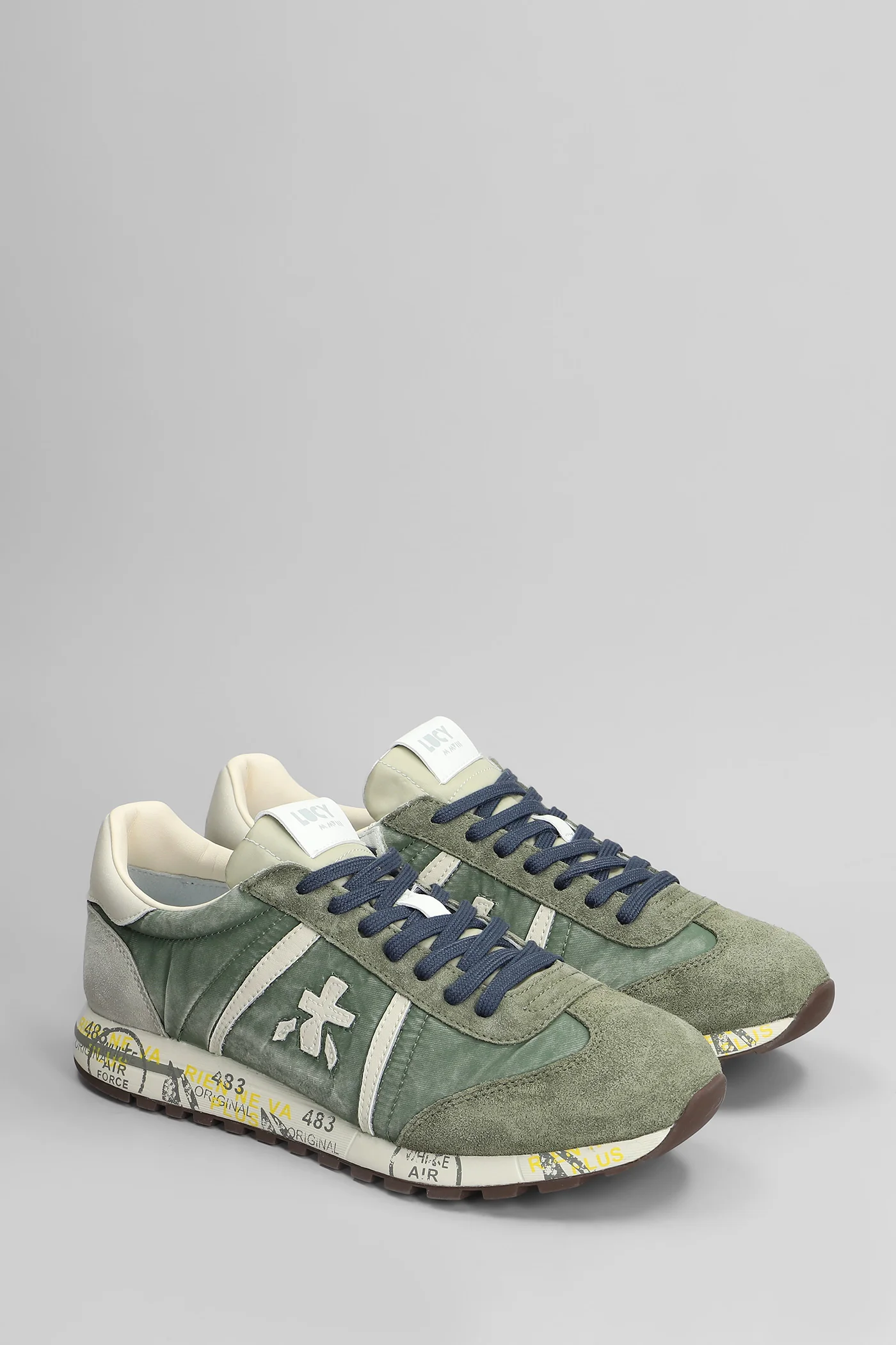 Lucy Sneakers in green Suede and fabric - Image 2