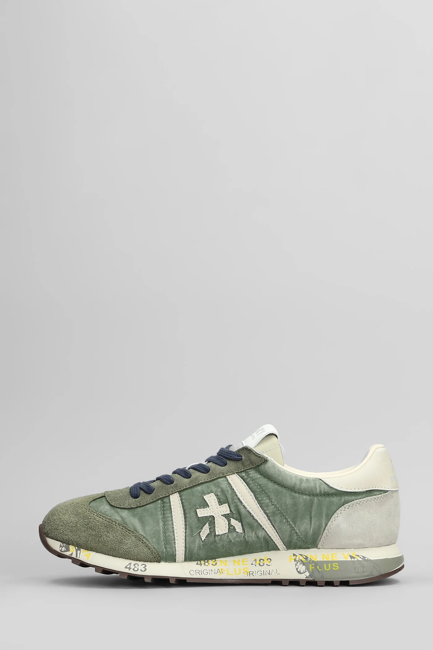 Lucy Sneakers in green Suede and fabric - Image 3