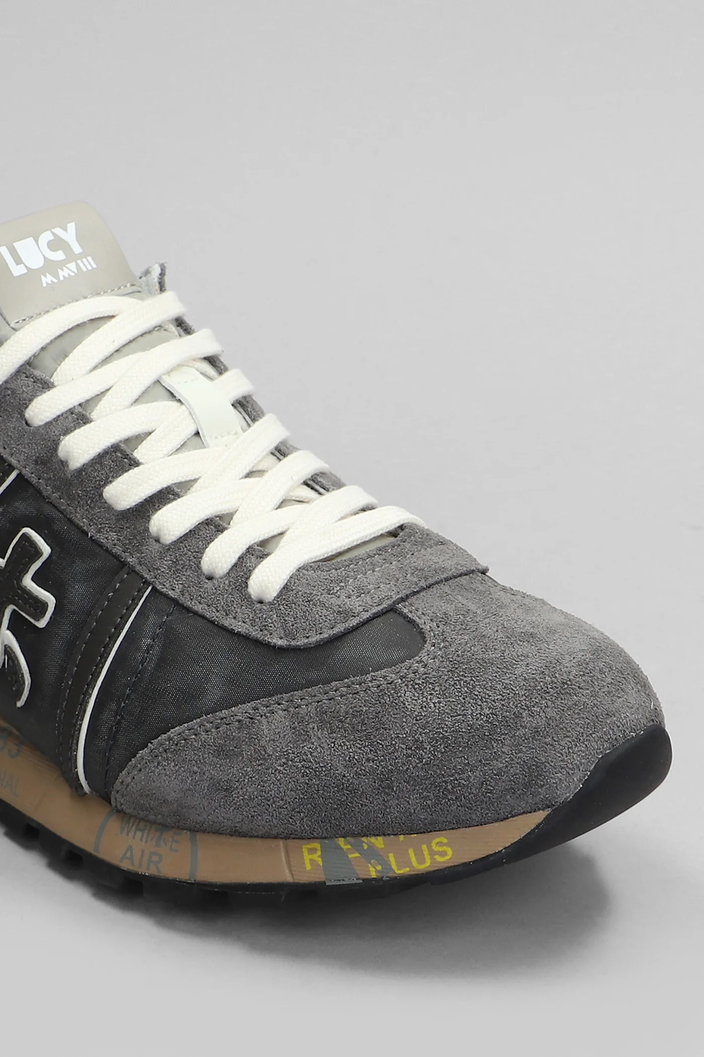Lucy Sneakers in grey Suede and fabric - Image 5