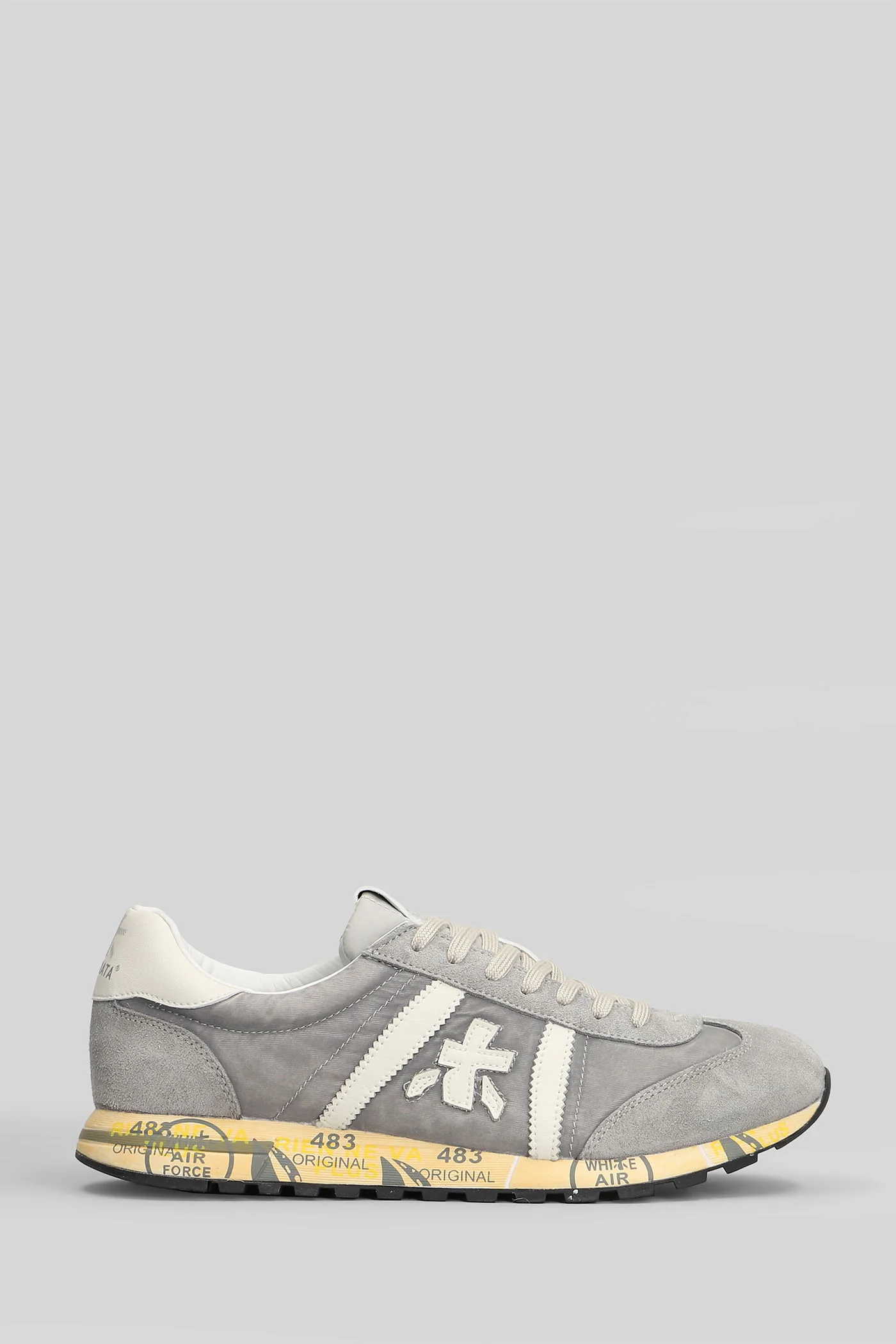 Lucy Sneakers in grey Suede and fabric
