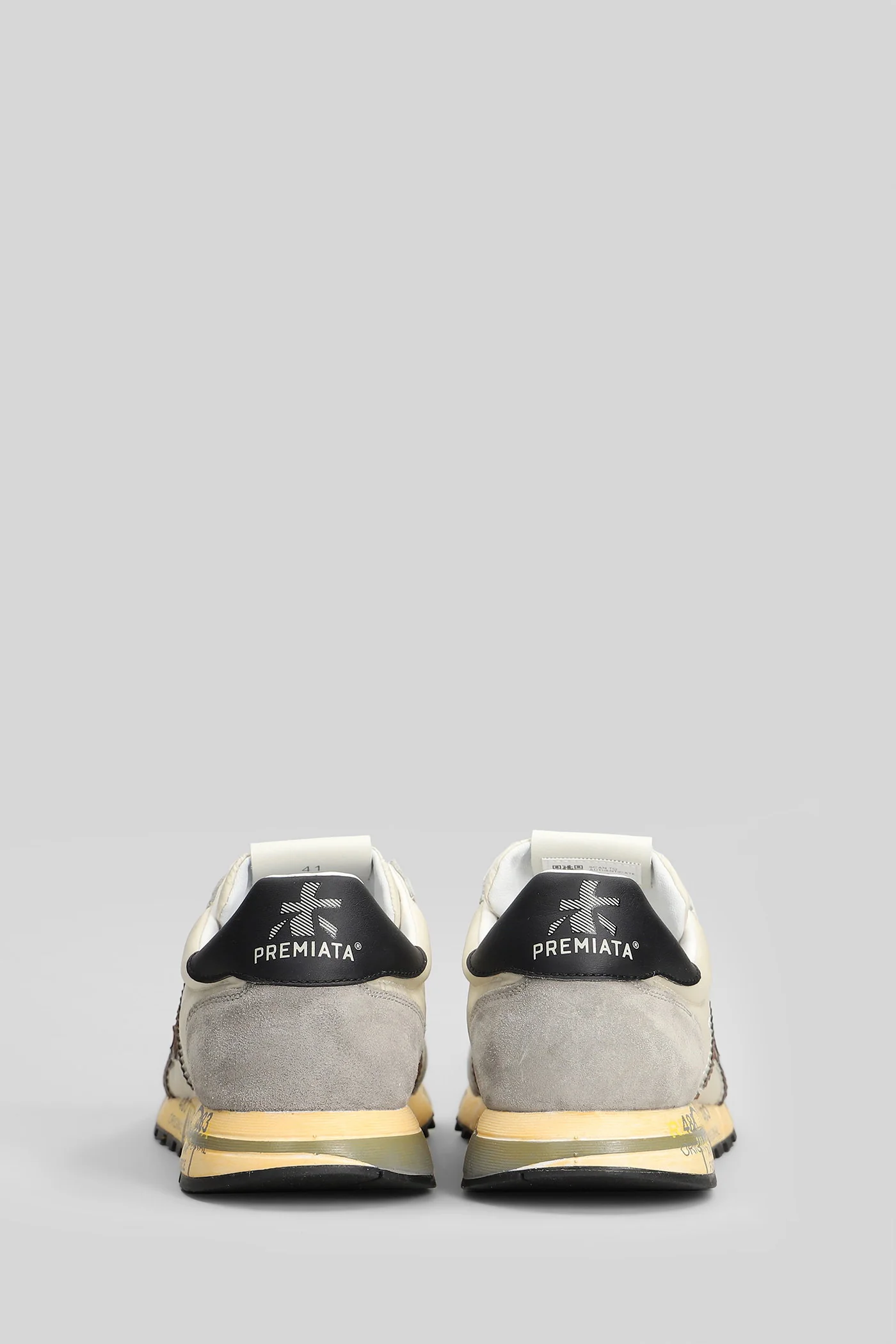 Lucy Sneakers in grey Suede and fabric - Image 4