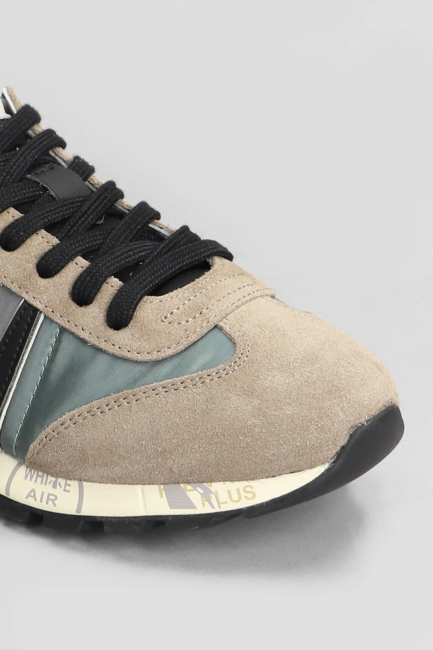 Lucy Sneakers in taupe Suede and fabric - Image 5
