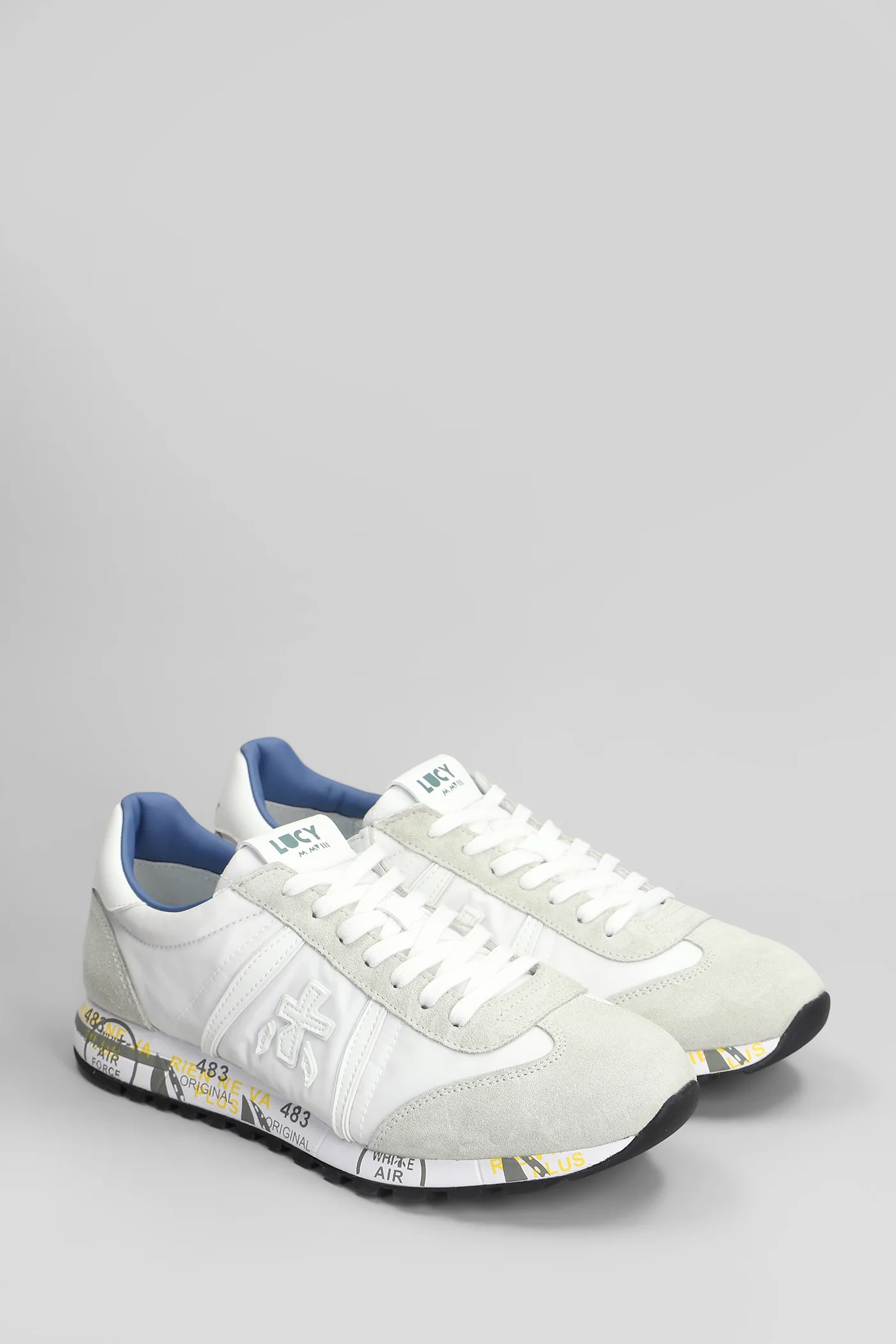 Lucy Sneakers in white Suede and fabric - Image 2