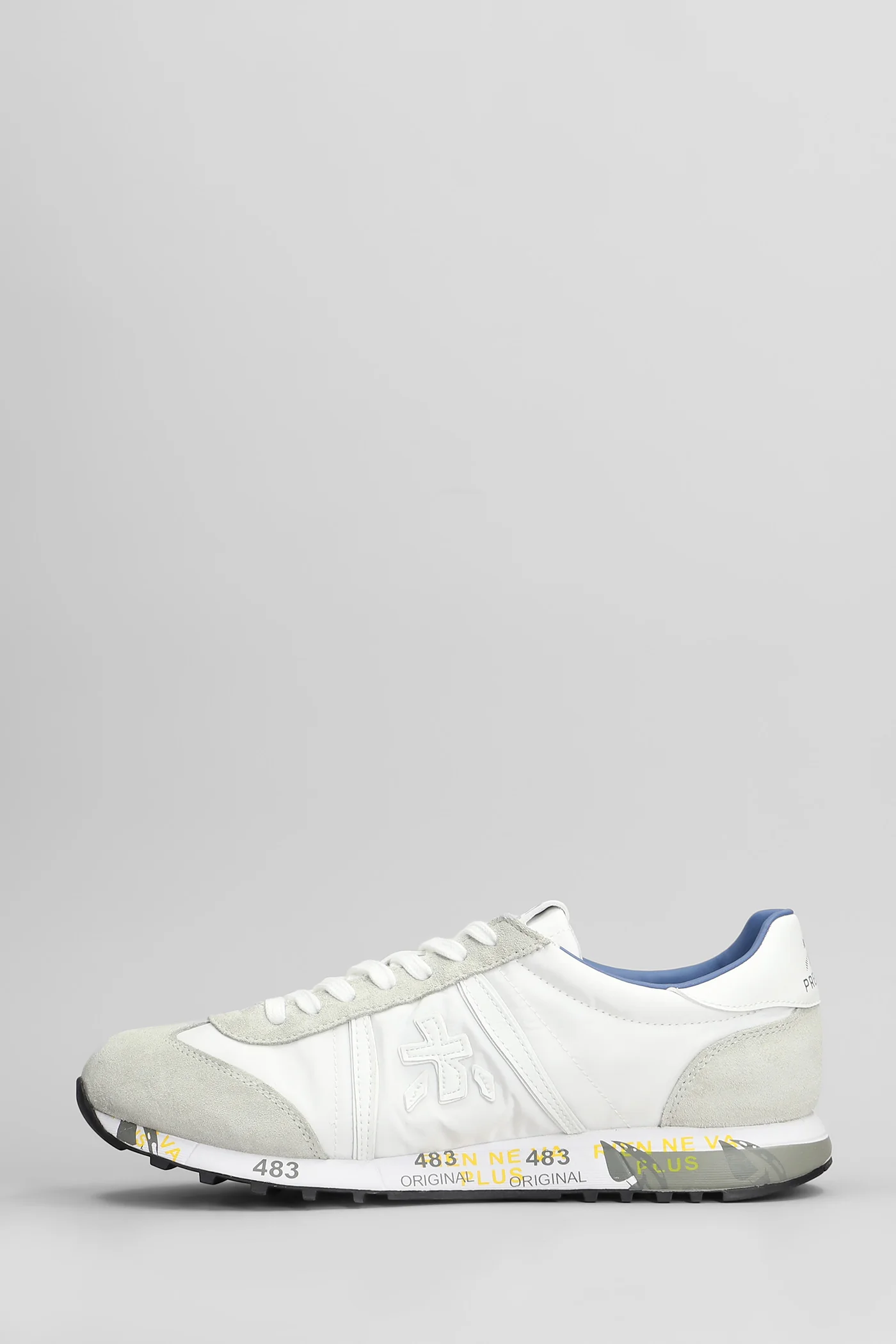 Lucy Sneakers in white Suede and fabric - Image 3