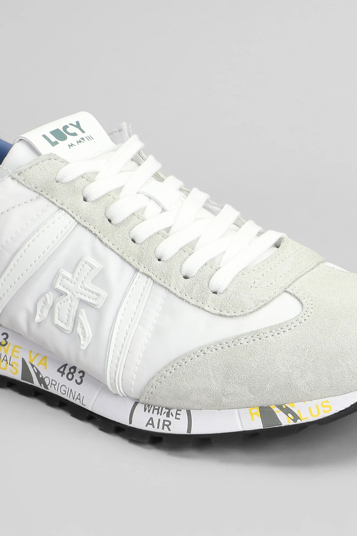 Lucy Sneakers in white Suede and fabric - Image 5