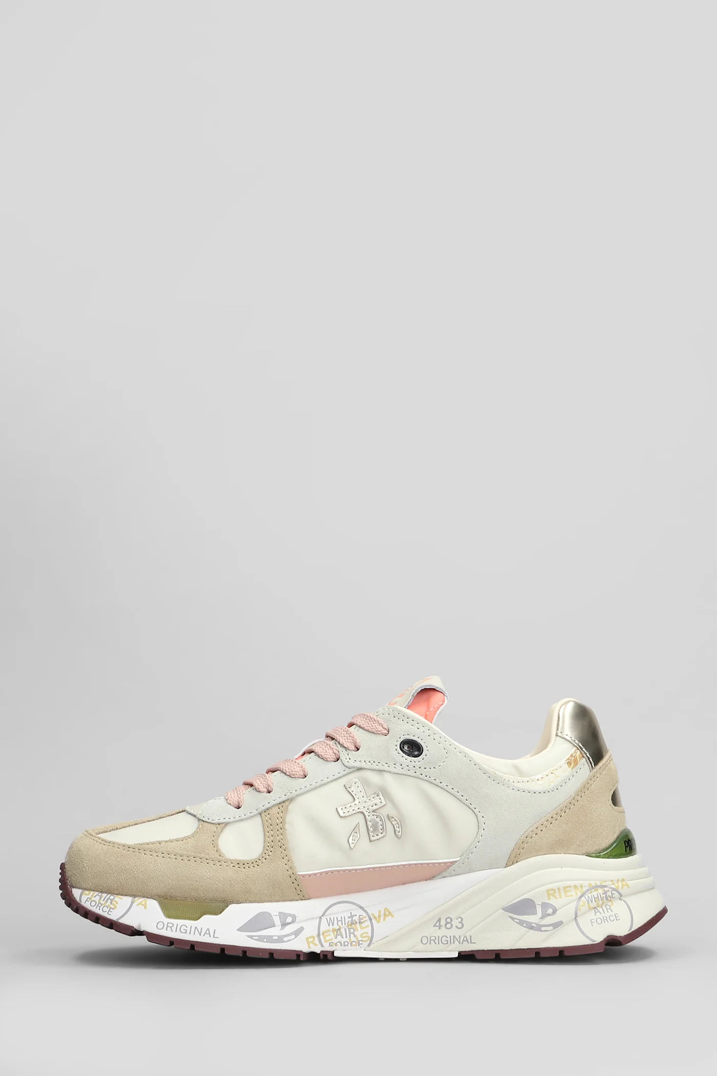 Mase Sneakers in beige Suede and fabric - Image 3