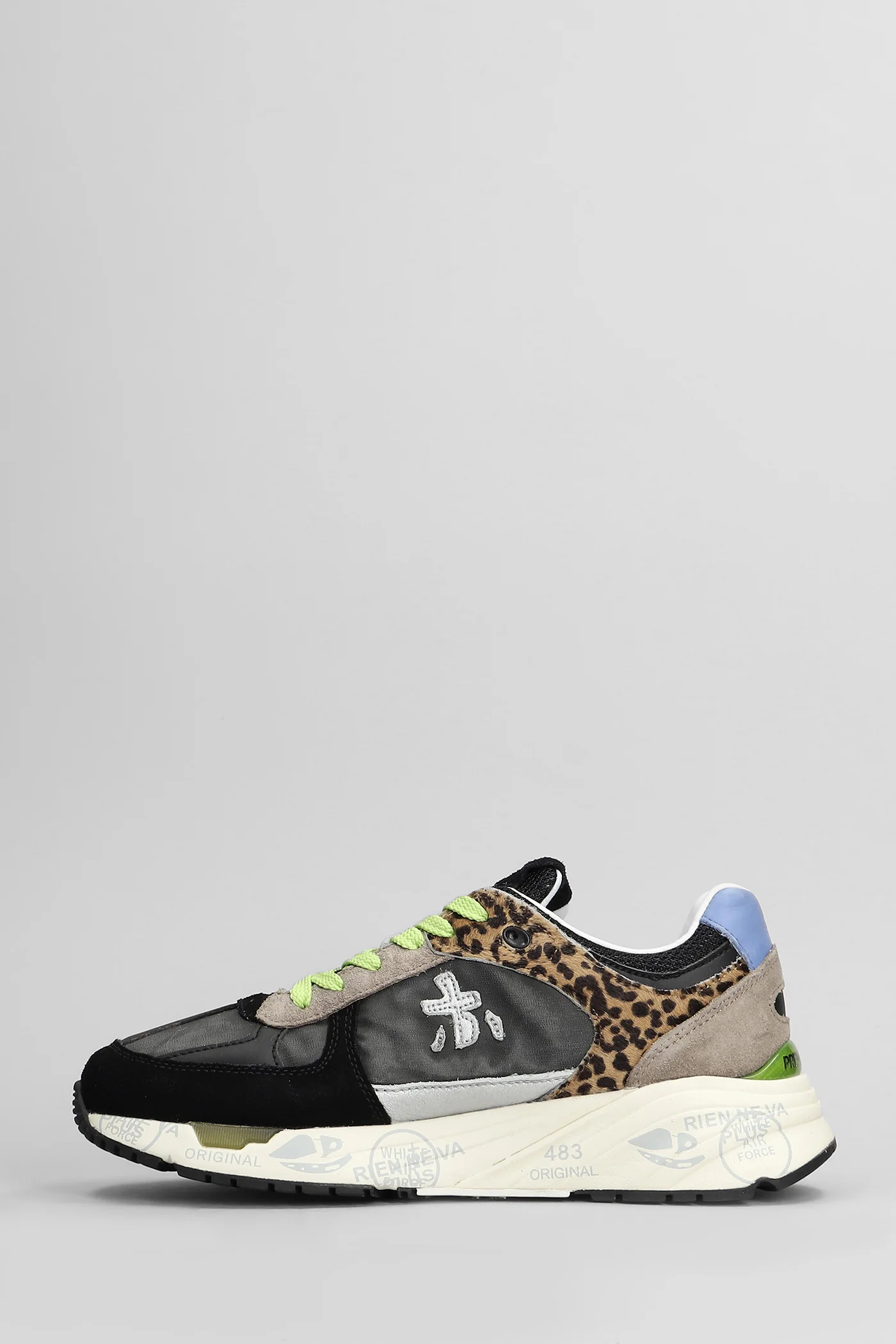 Mase Sneakers in black Suede and fabric - Image 3
