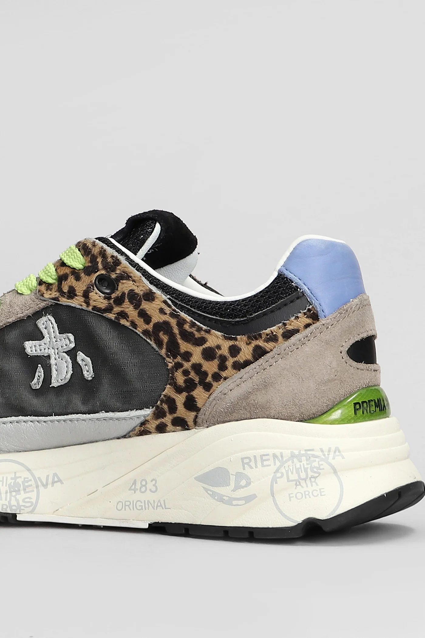 Mase Sneakers in black Suede and fabric - Image 5
