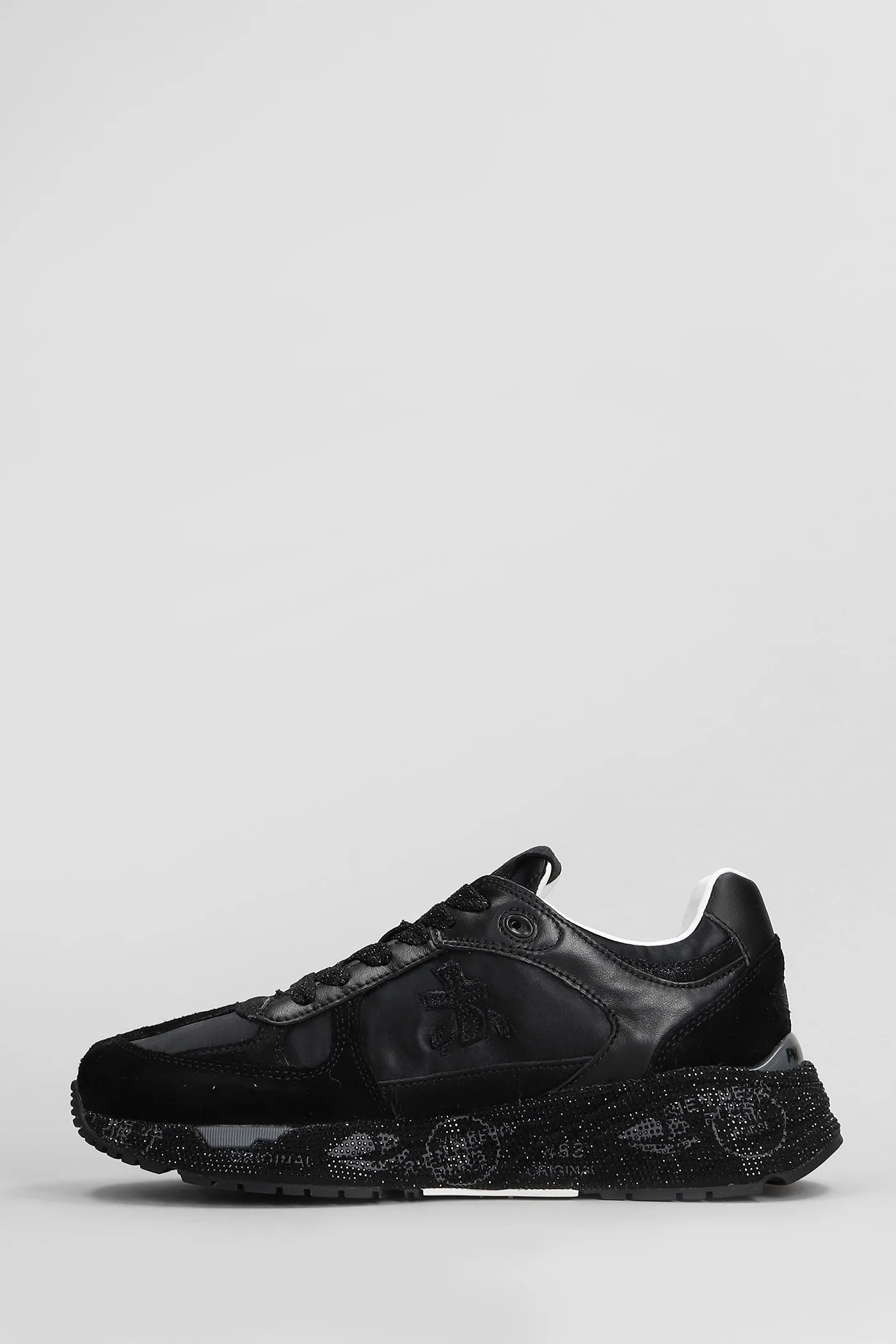 Mase Sneakers in black Suede and fabric - Image 3