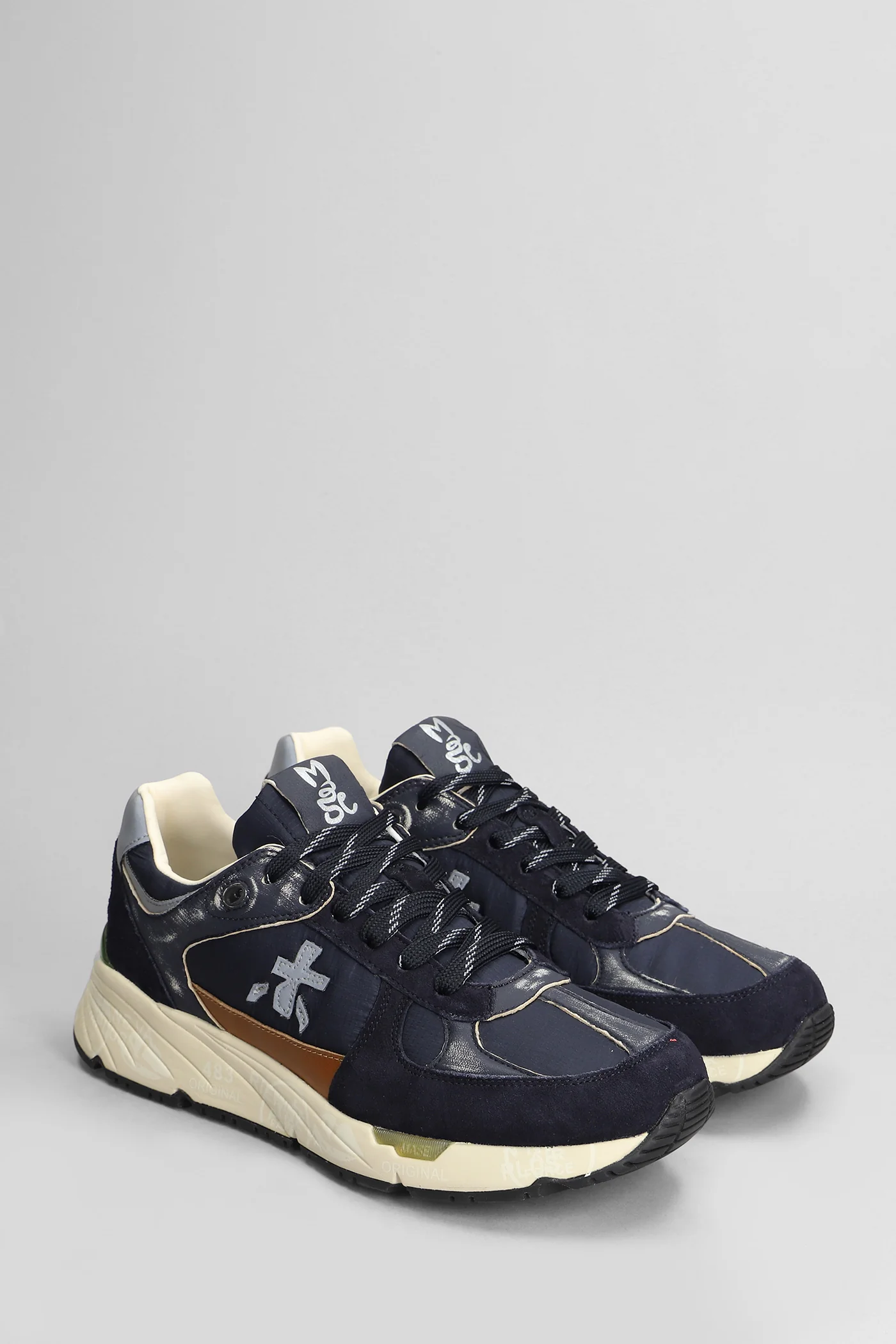 Mase Sneakers in blue Suede and fabric - Image 2