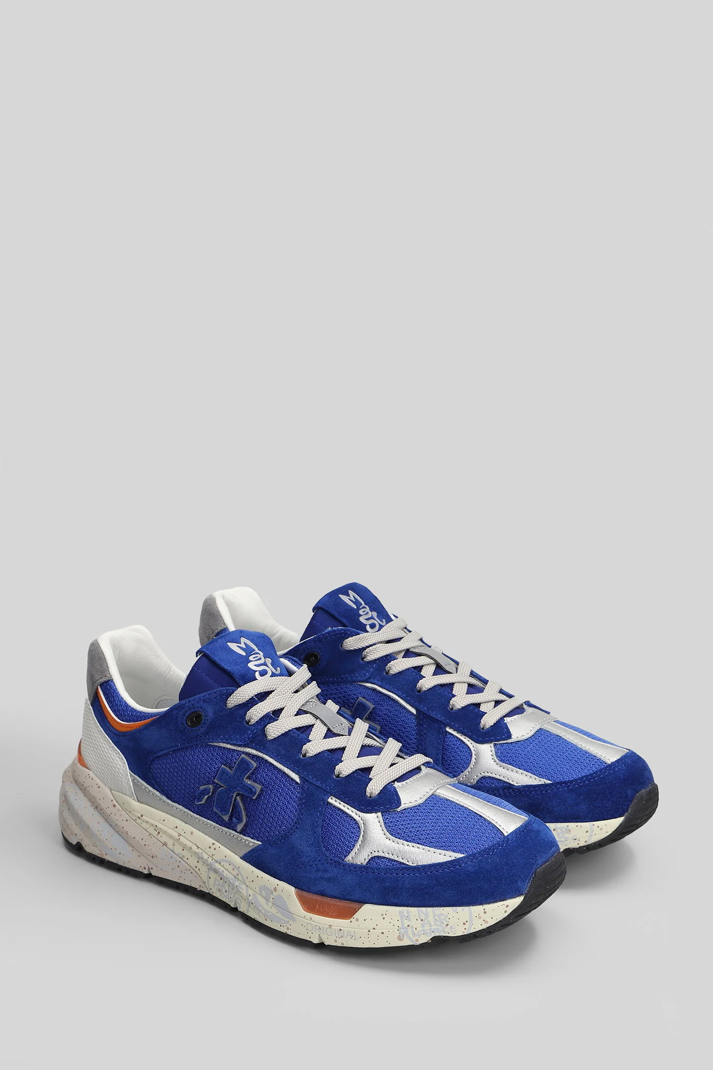Mase Sneakers in blue Suede and fabric - Image 2