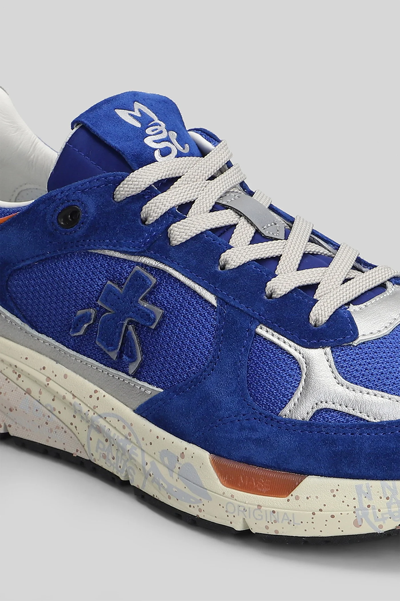 Mase Sneakers in blue Suede and fabric - Image 5
