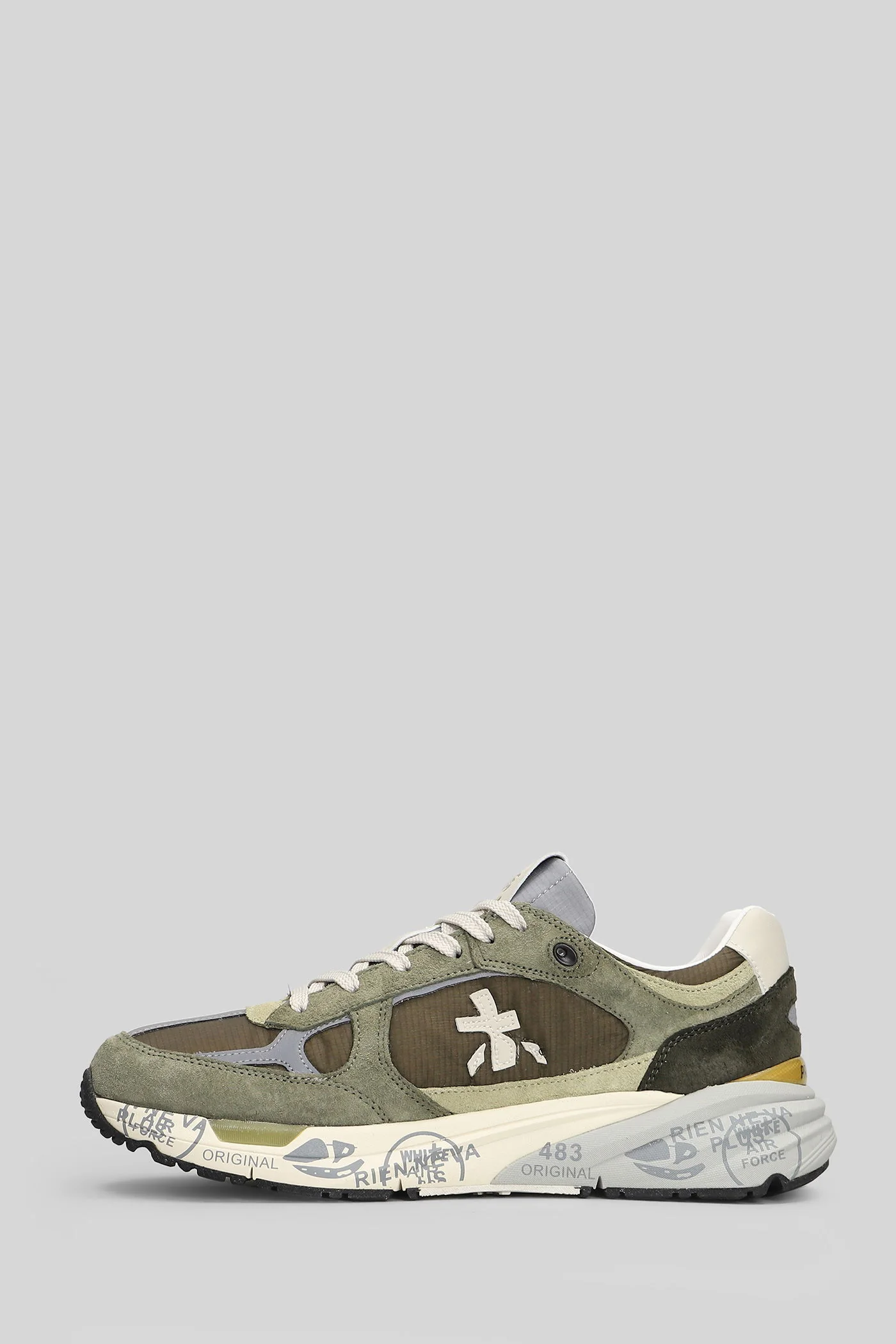 Mase Sneakers in green Suede and fabric - Image 3