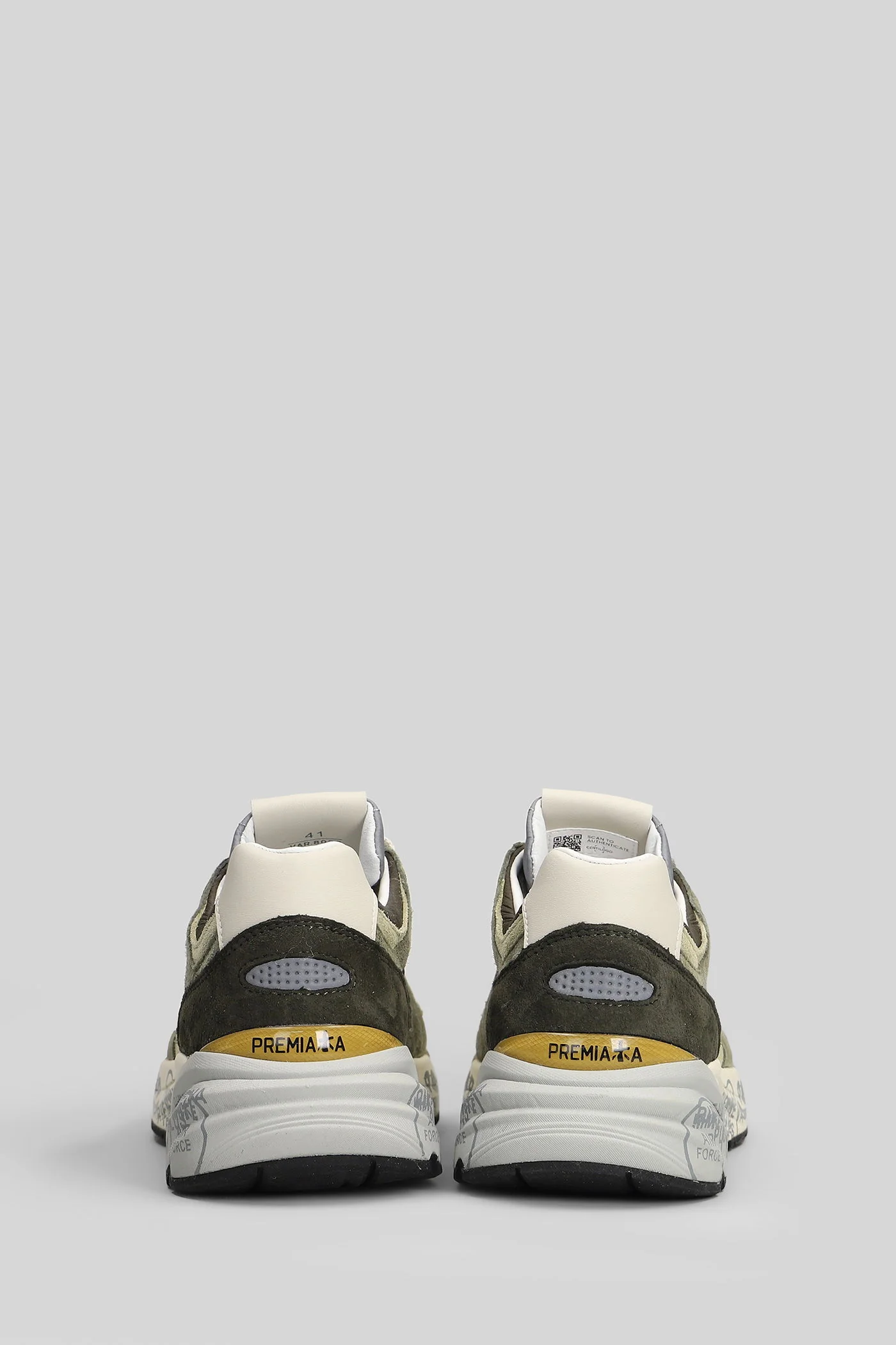 Mase Sneakers in green Suede and fabric - Image 4