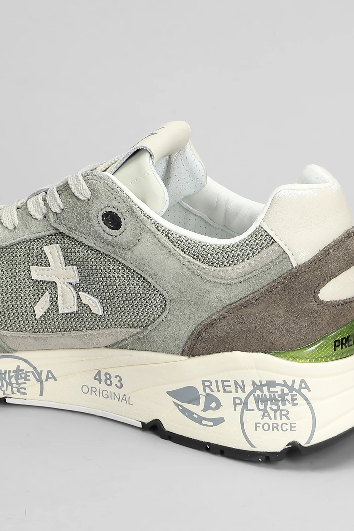 Mase Sneakers in grey Suede and fabric - Image 5