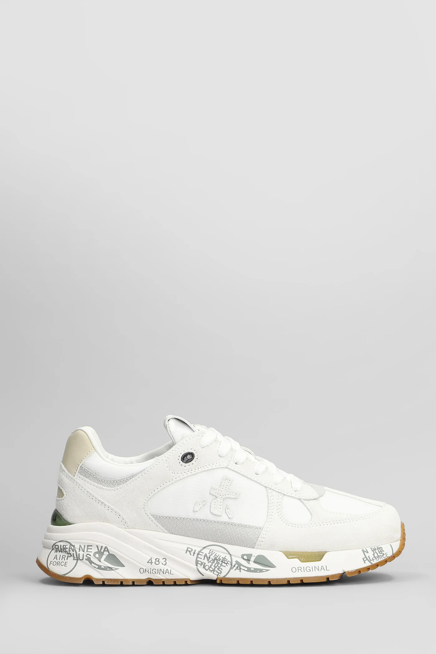 Mase Sneakers in white Suede and fabric