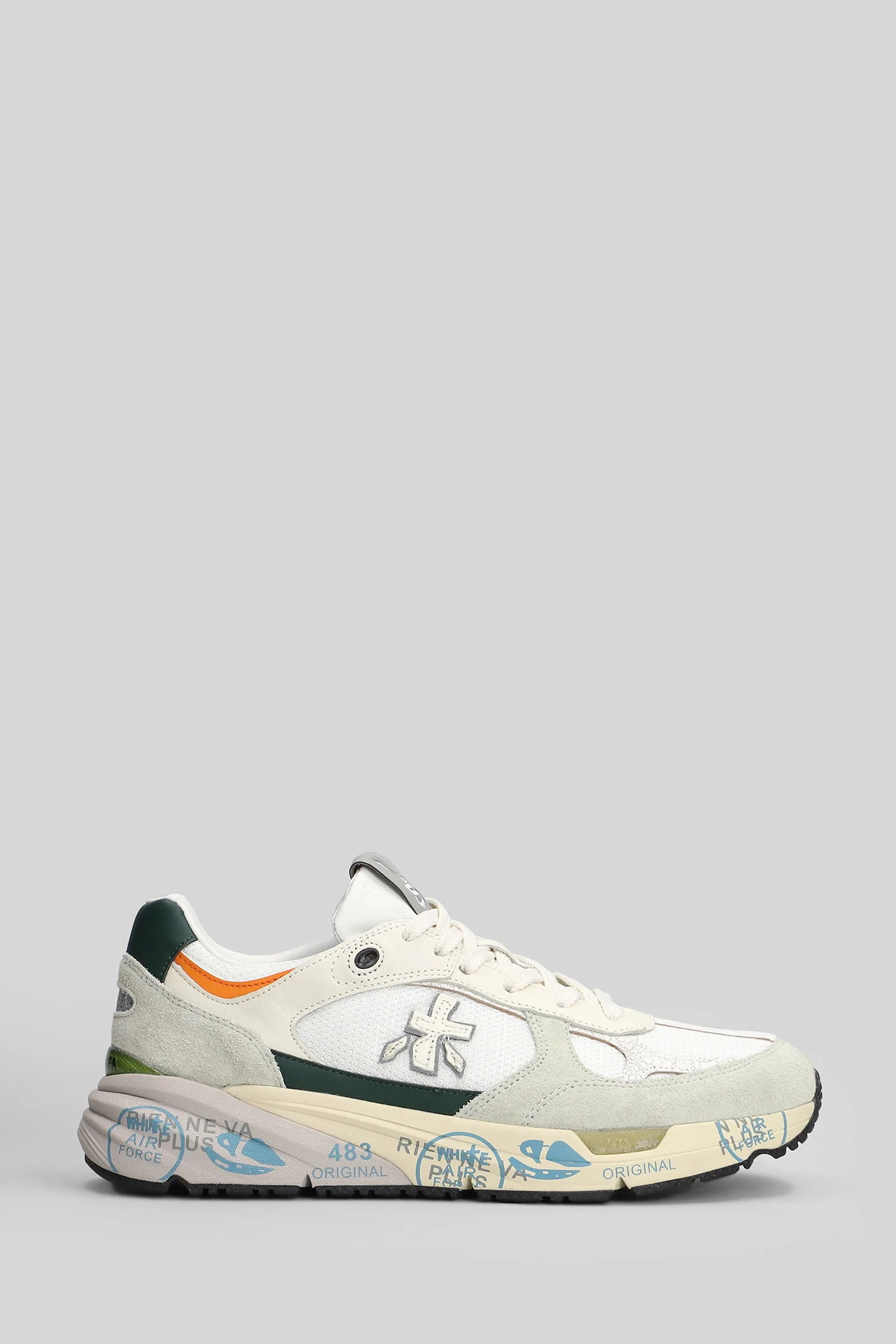Mase Sneakers in white Suede and fabric
