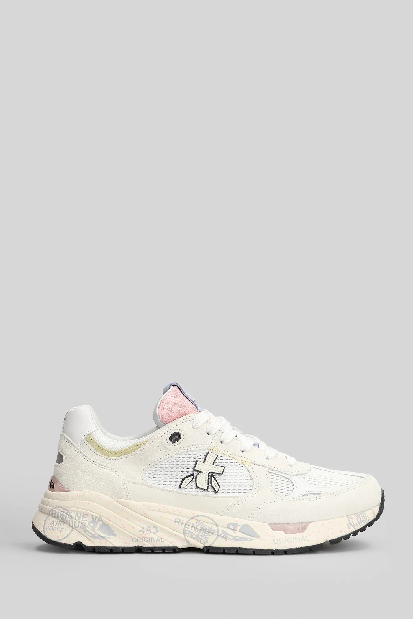 Mase Sneakers in white Suede and fabric