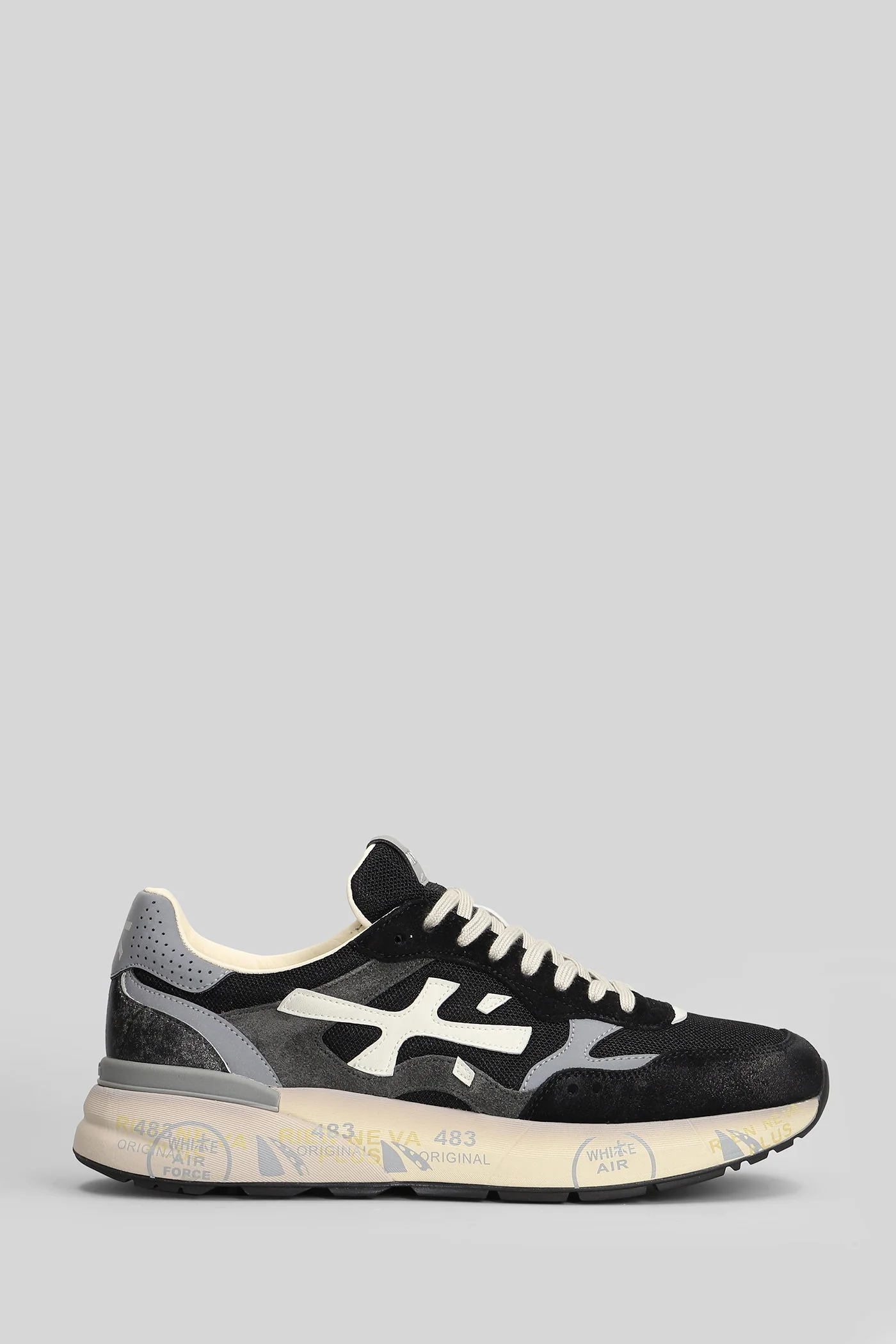 Mick 0.1 Sneakers in black Suede and fabric