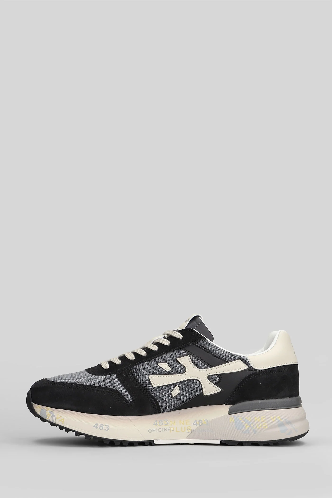 Mick Sneakers in black Suede and fabric - Image 3