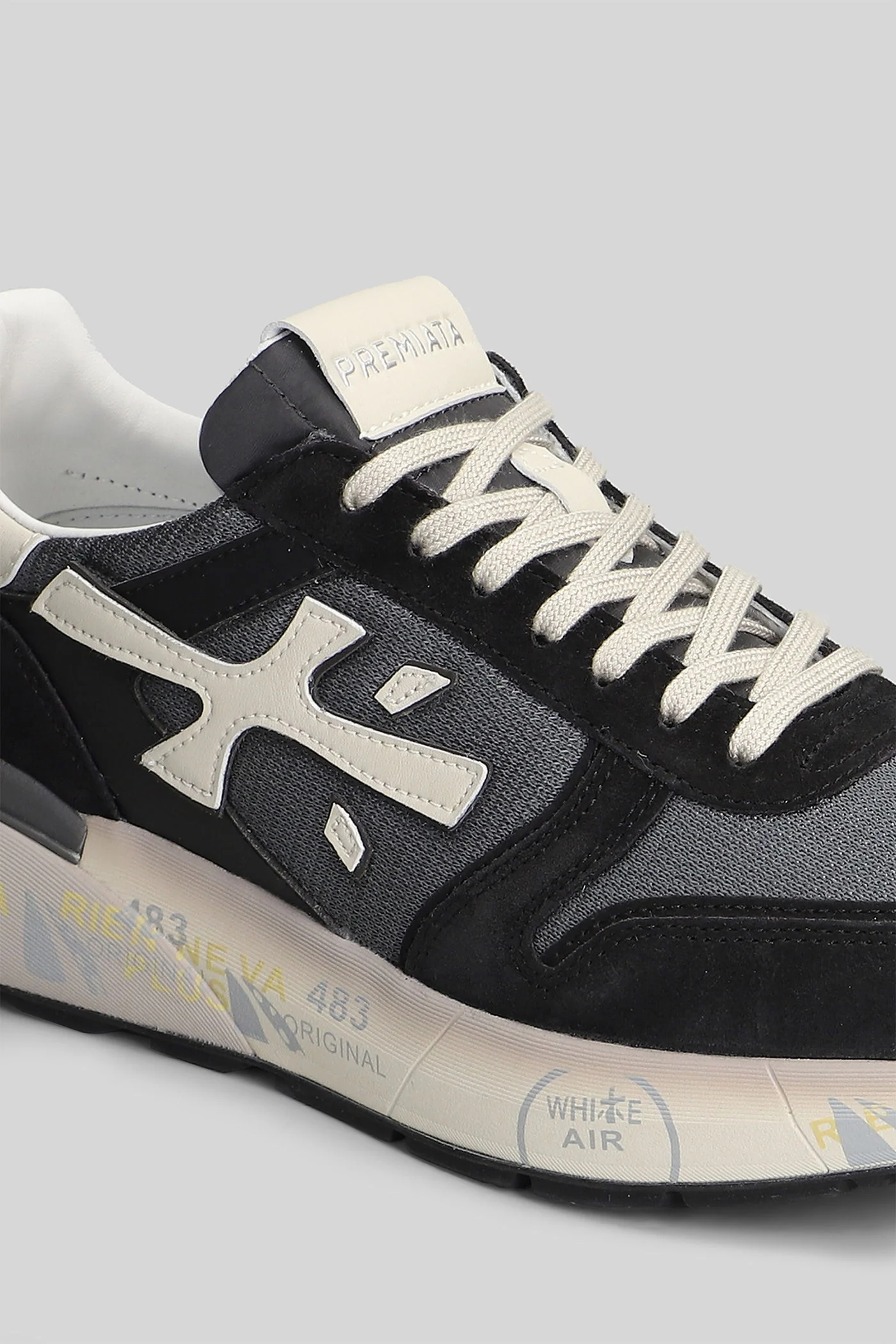 Mick Sneakers in black Suede and fabric - Image 5