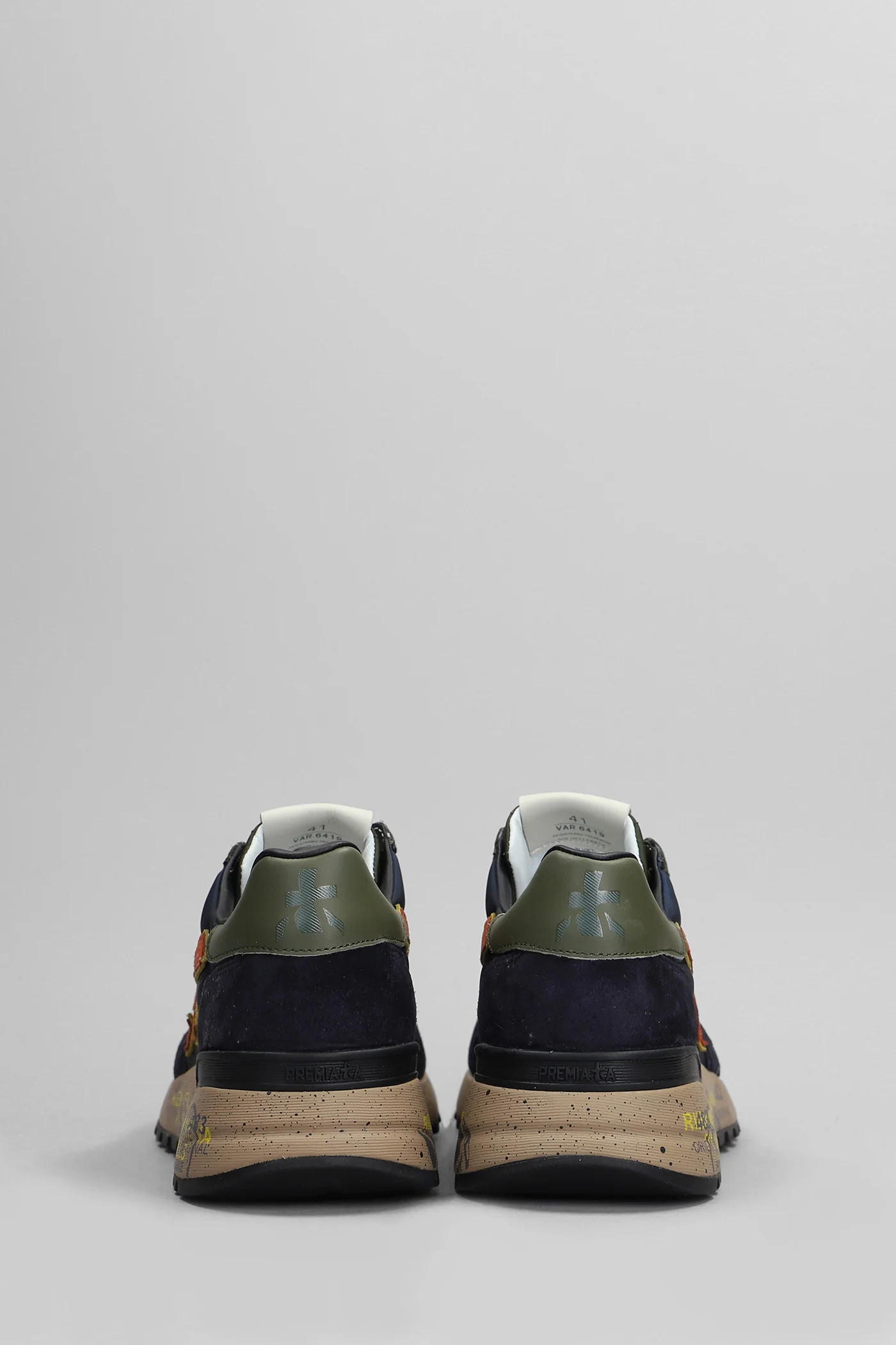 Mick Sneakers in blue Suede and fabric - Image 4