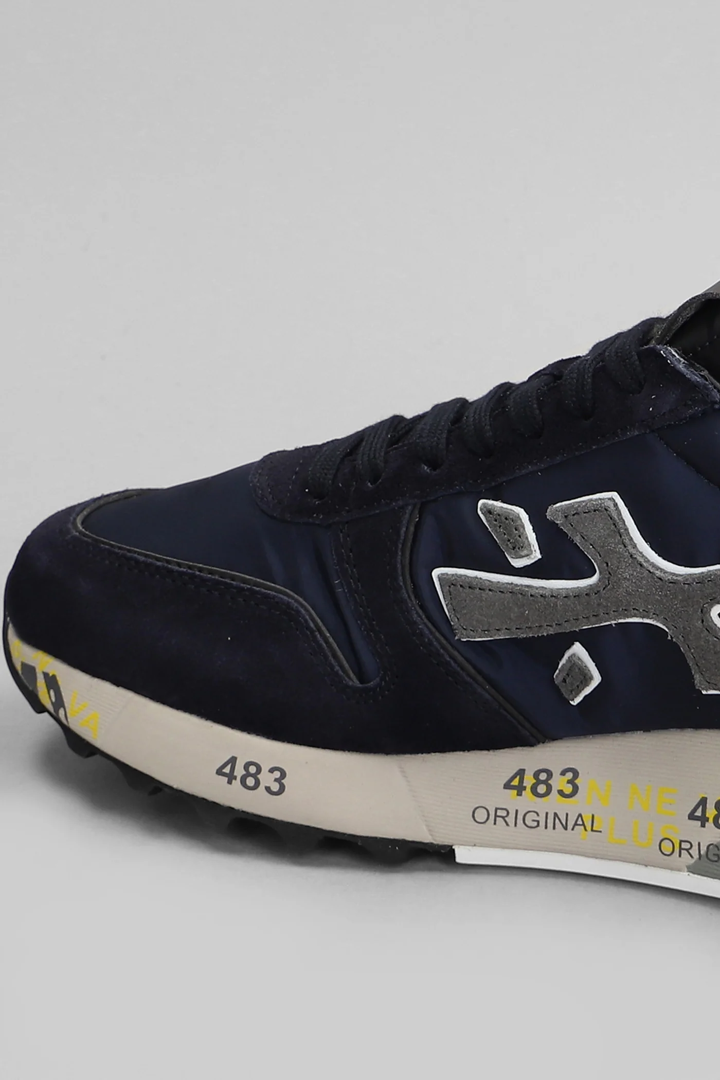 Mick Sneakers in blue Suede and fabric - Image 5