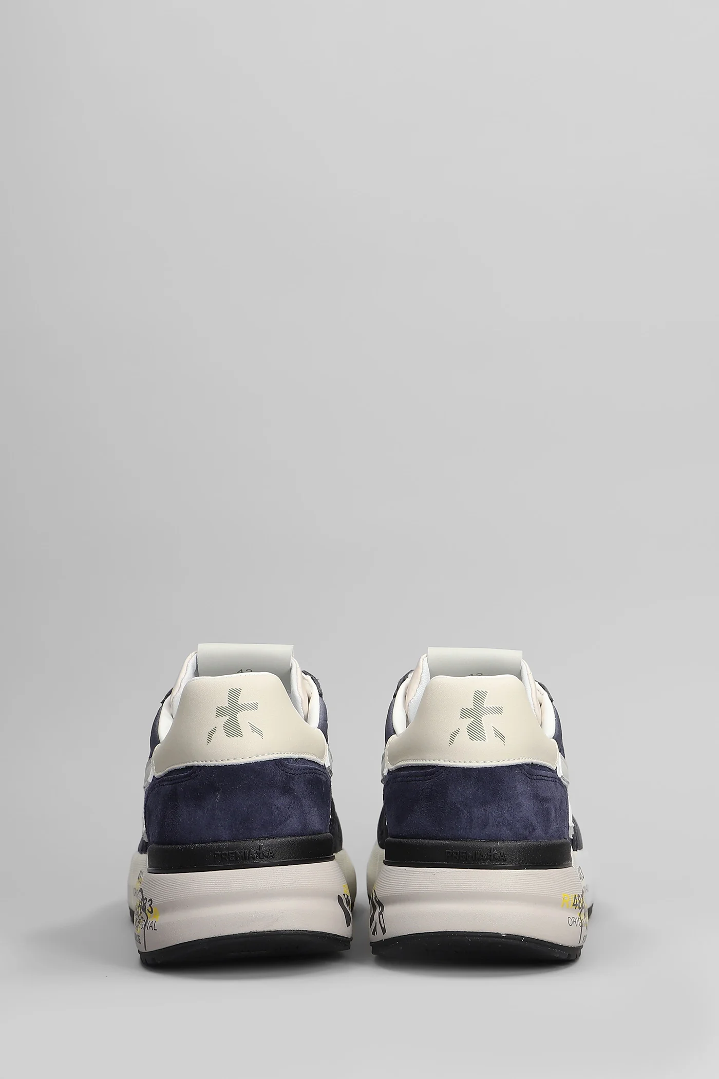 Mick Sneakers in blue Suede and fabric - Image 4