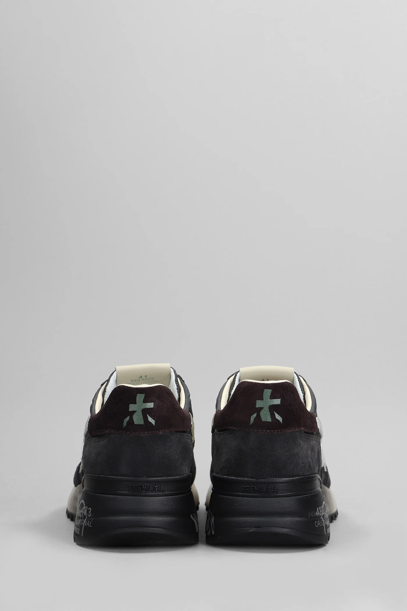 Mick Sneakers in grey Suede and fabric - Image 4