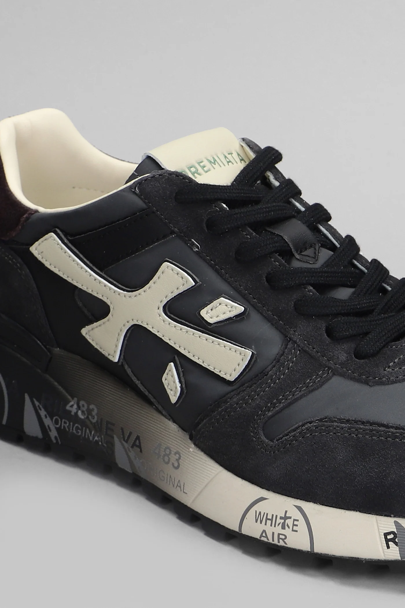 Mick Sneakers in grey Suede and fabric - Image 5