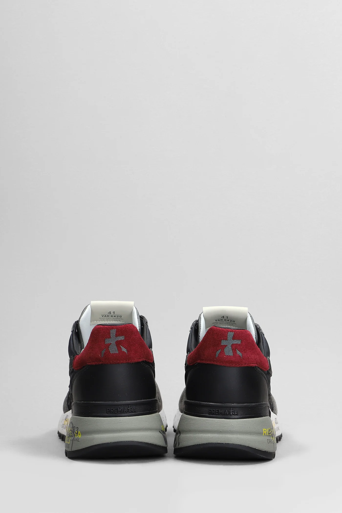 Mick Sneakers in grey Suede and fabric - Image 4