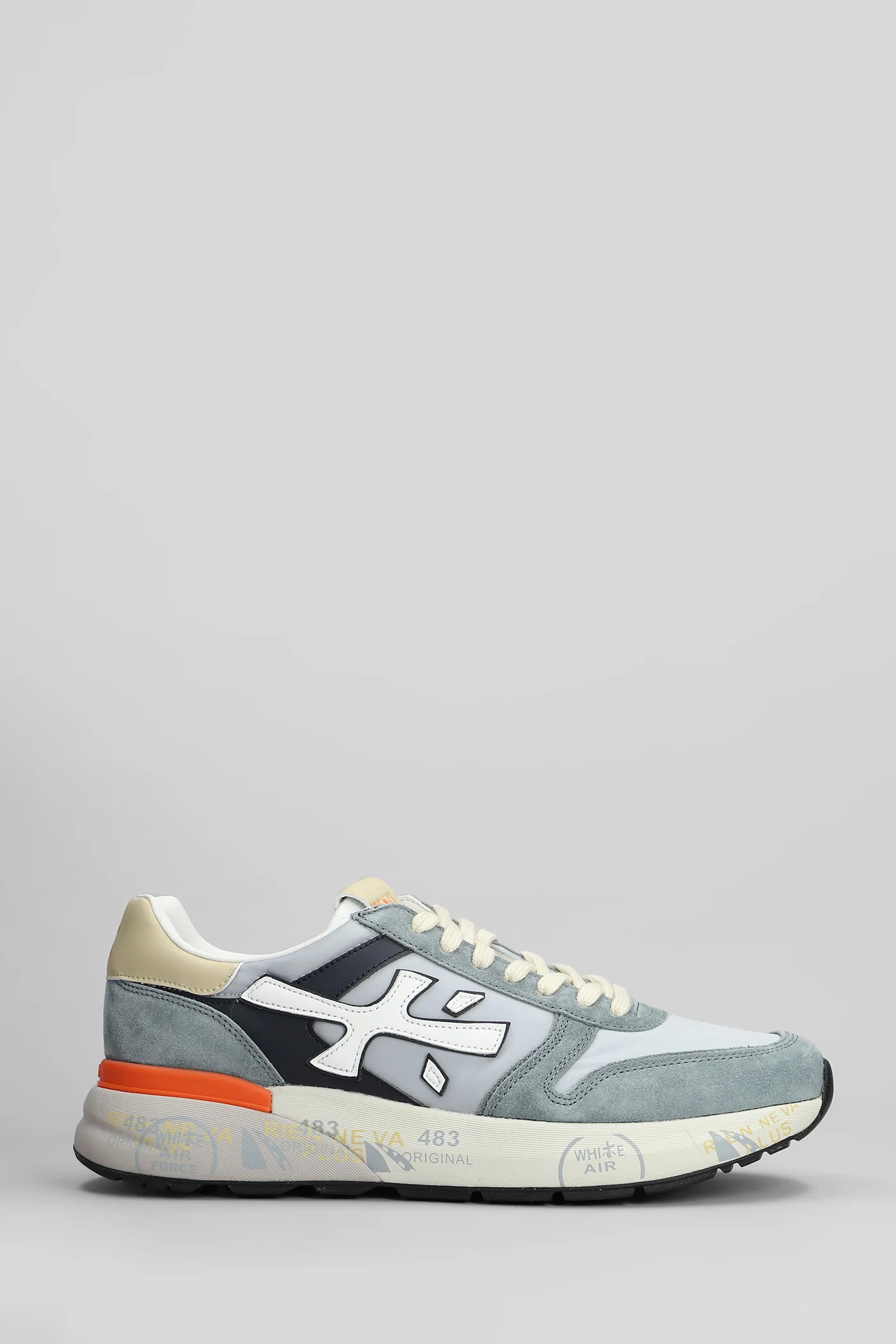 Mick Sneakers in grey Suede and fabric