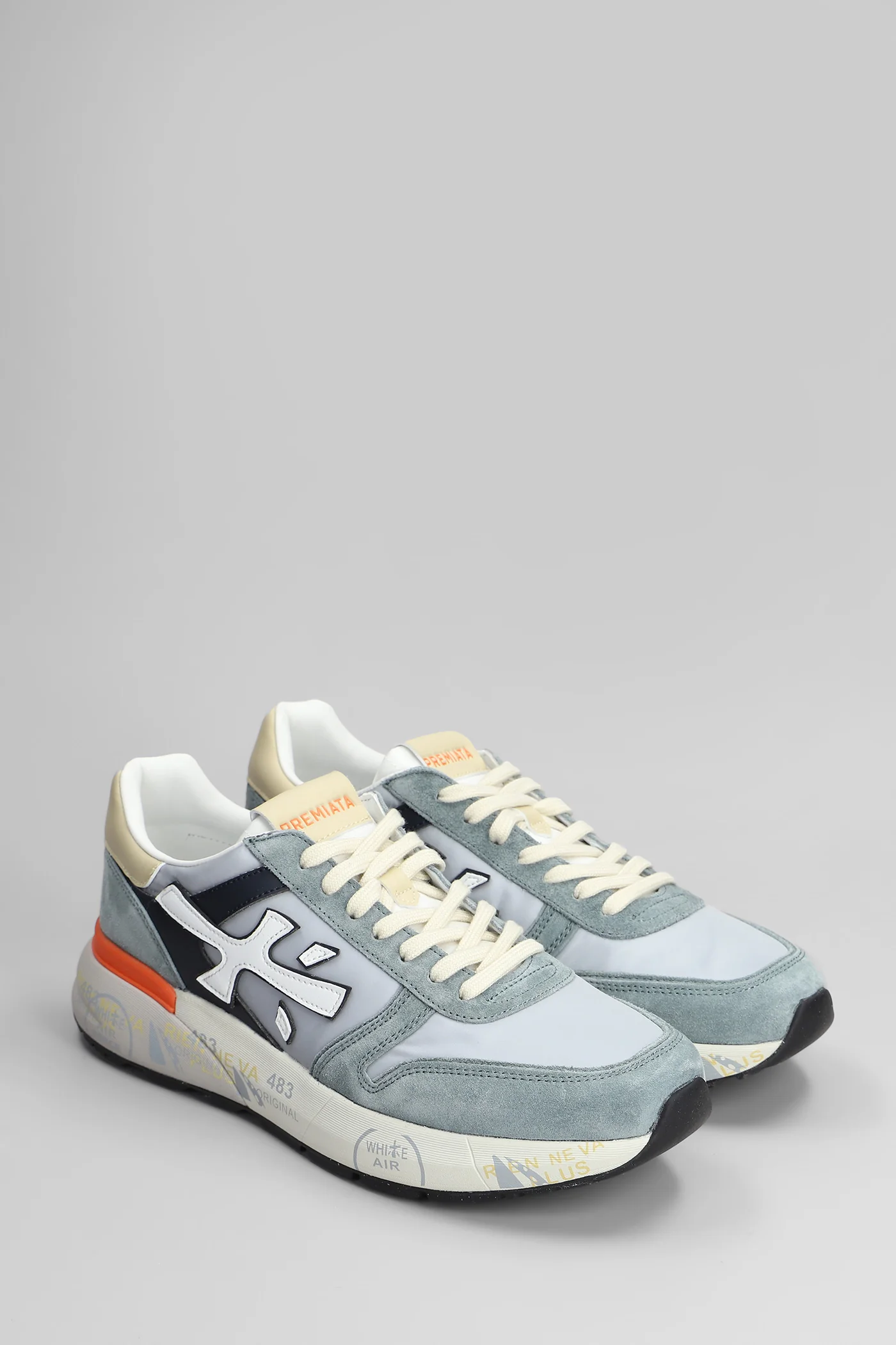Mick Sneakers in grey Suede and fabric - Image 2