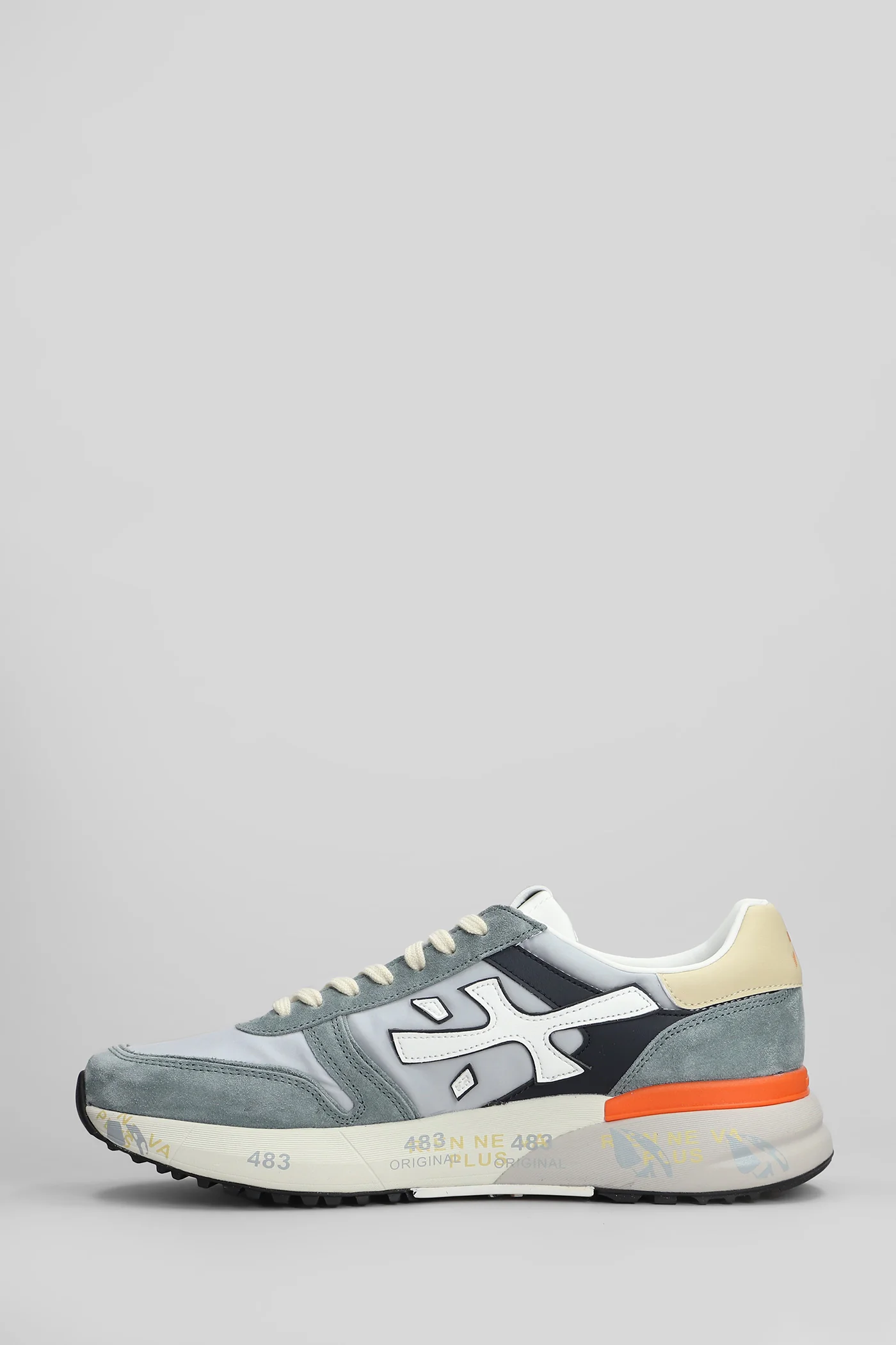Mick Sneakers in grey Suede and fabric - Image 3