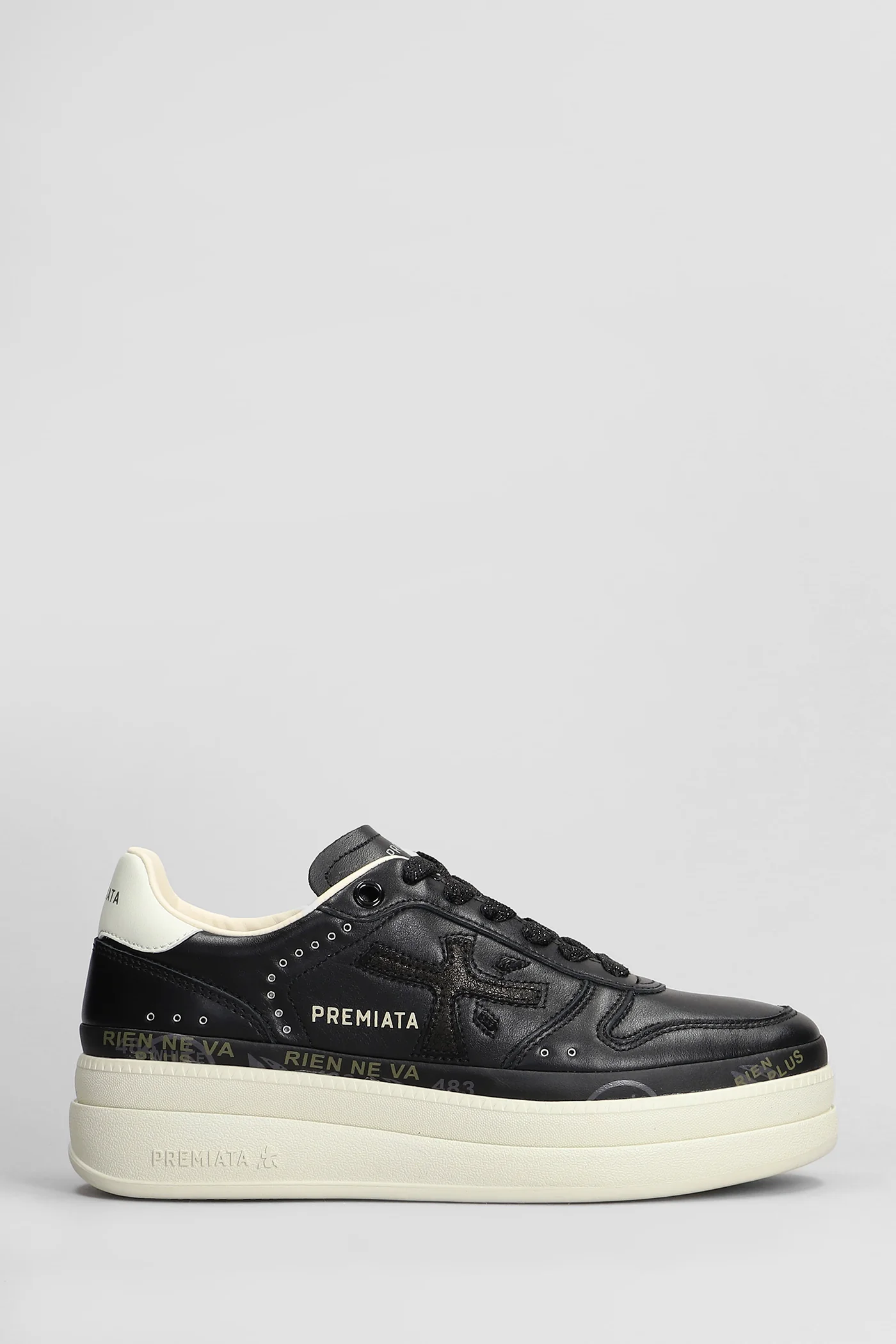 Micol Sneakers in black leather