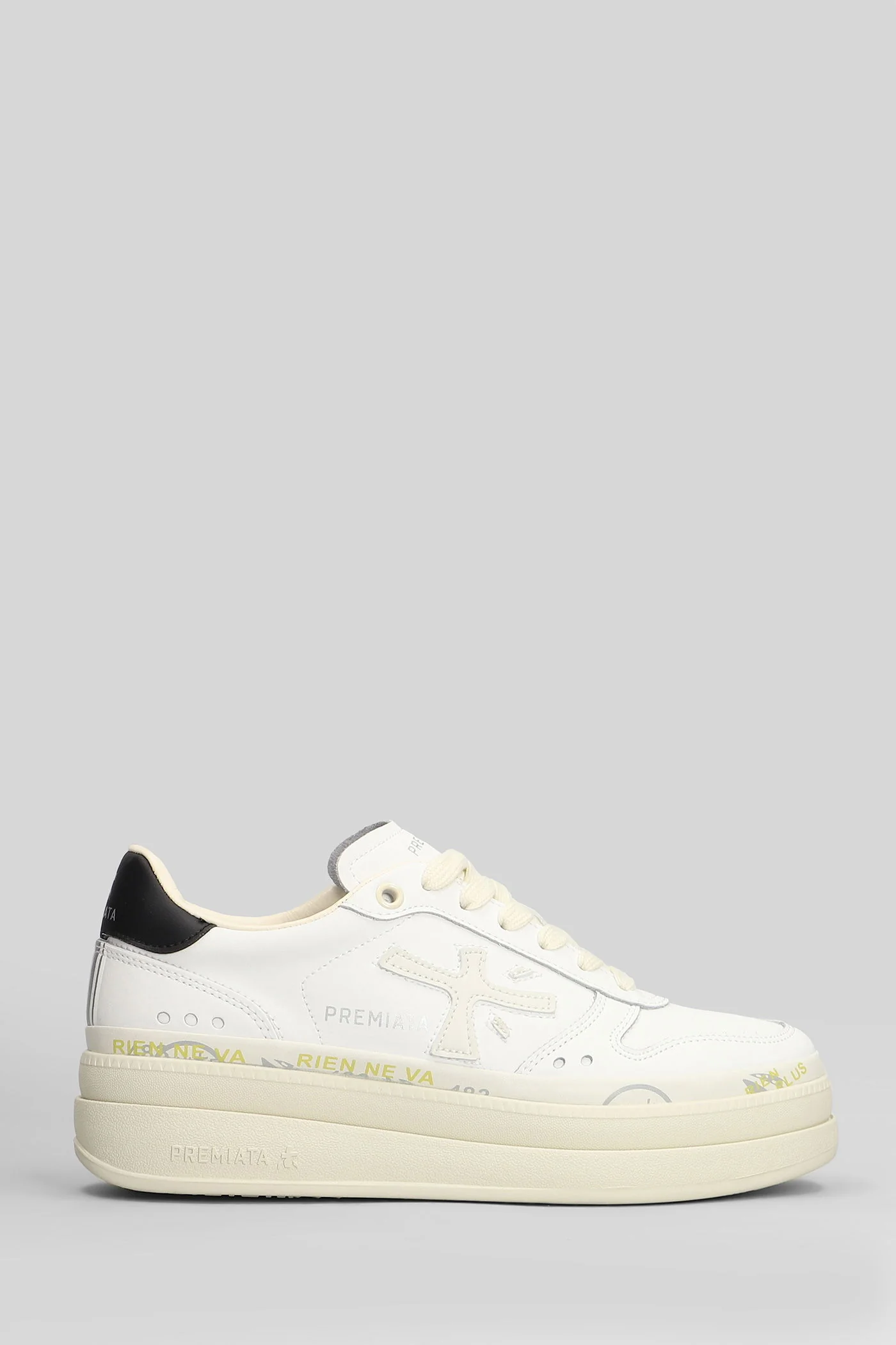 Micol Sneakers in white leather