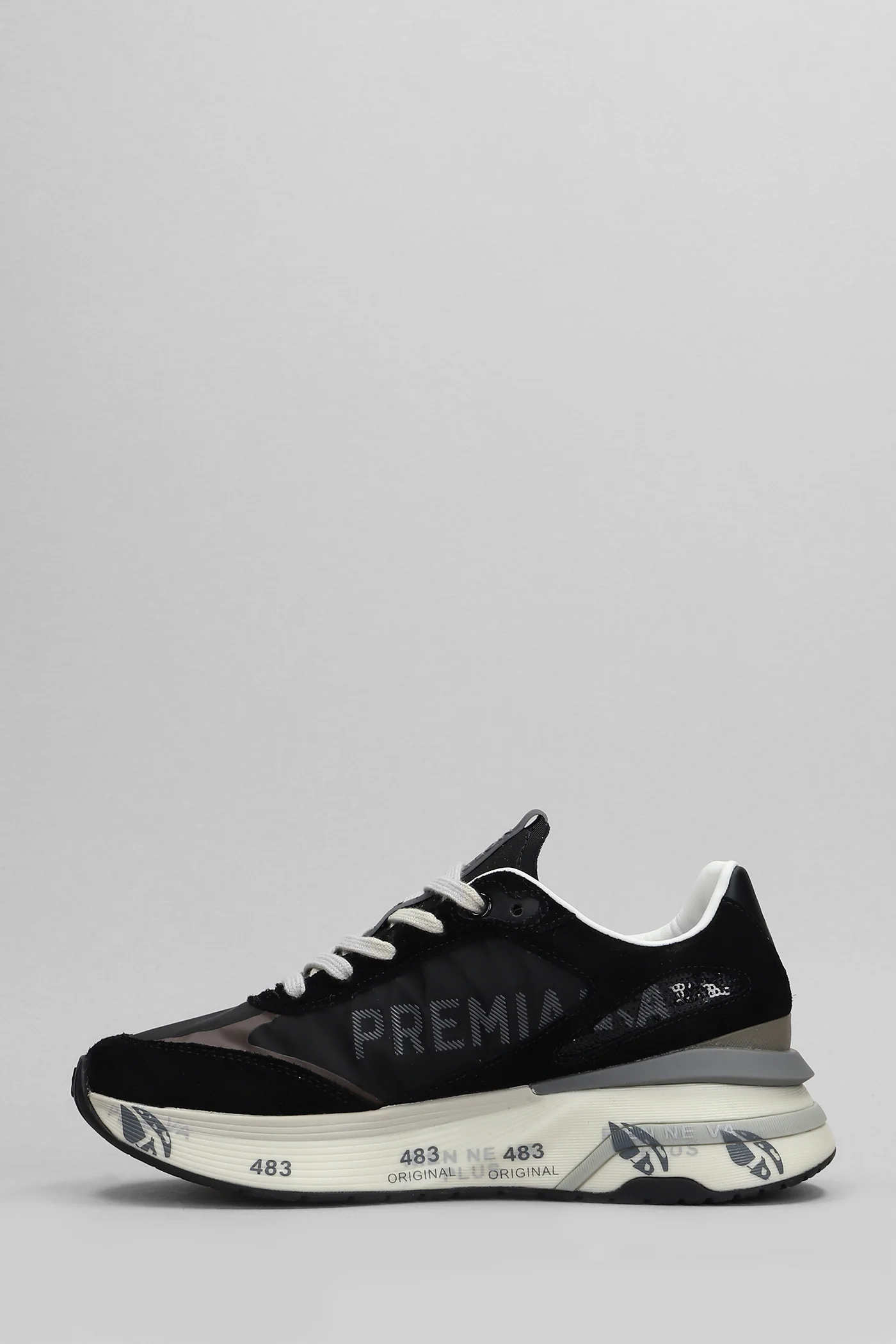 Moerun Sneakers in black Suede and fabric - Image 3