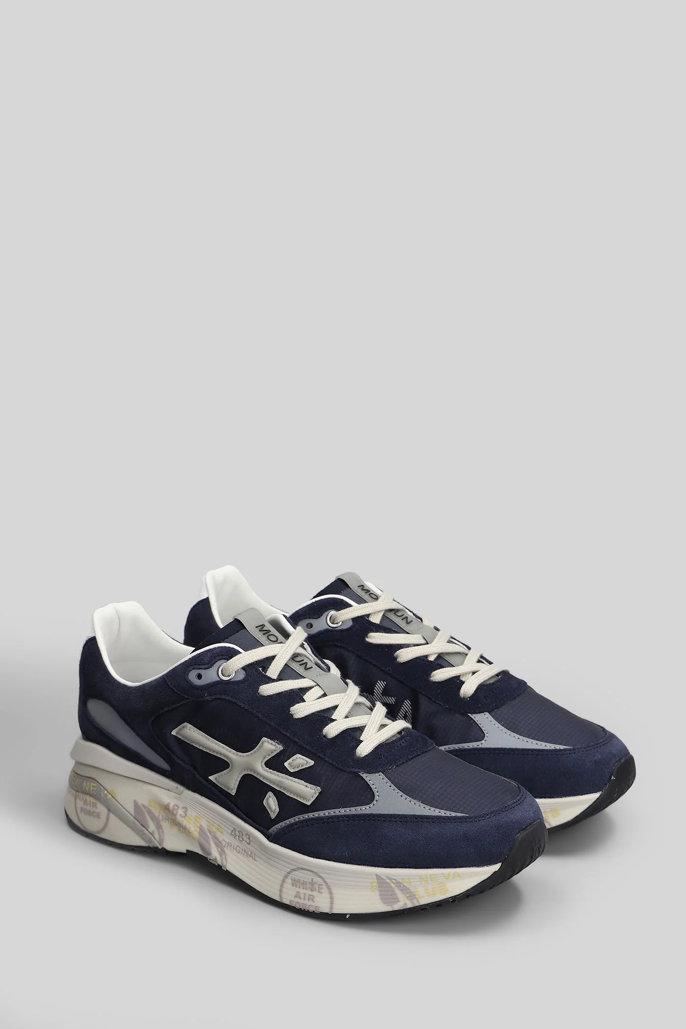 Moerun Sneakers in blue Suede and fabric - Image 2