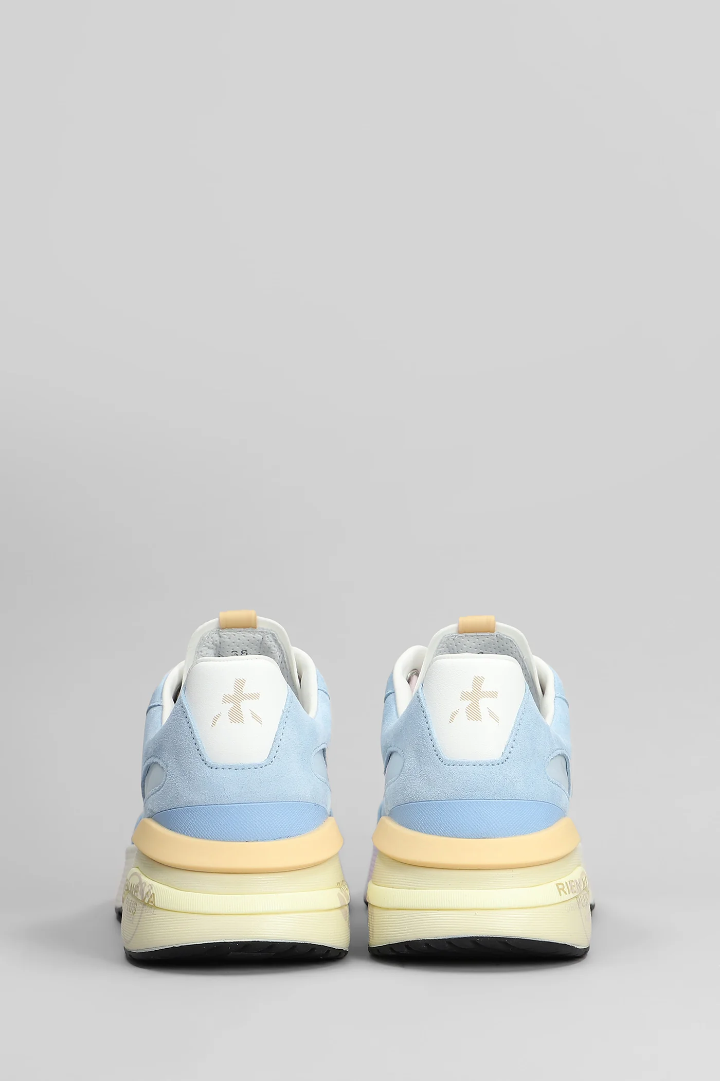 Moerun Sneakers in cyan Suede and fabric - Image 4