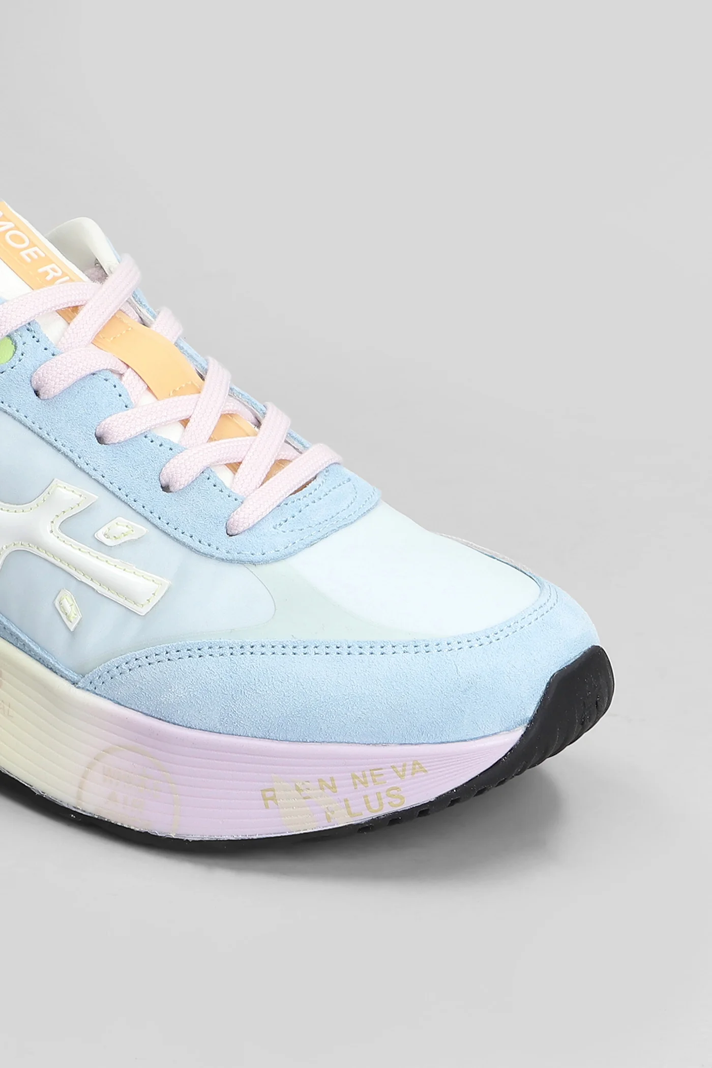 Moerun Sneakers in cyan Suede and fabric - Image 5