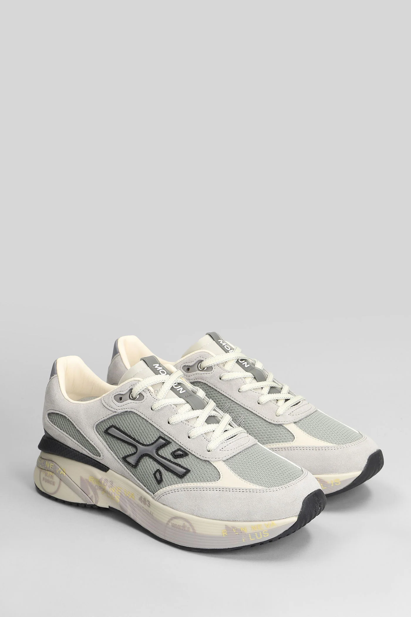 Moerun Sneakers in grey Suede and fabric - Image 2