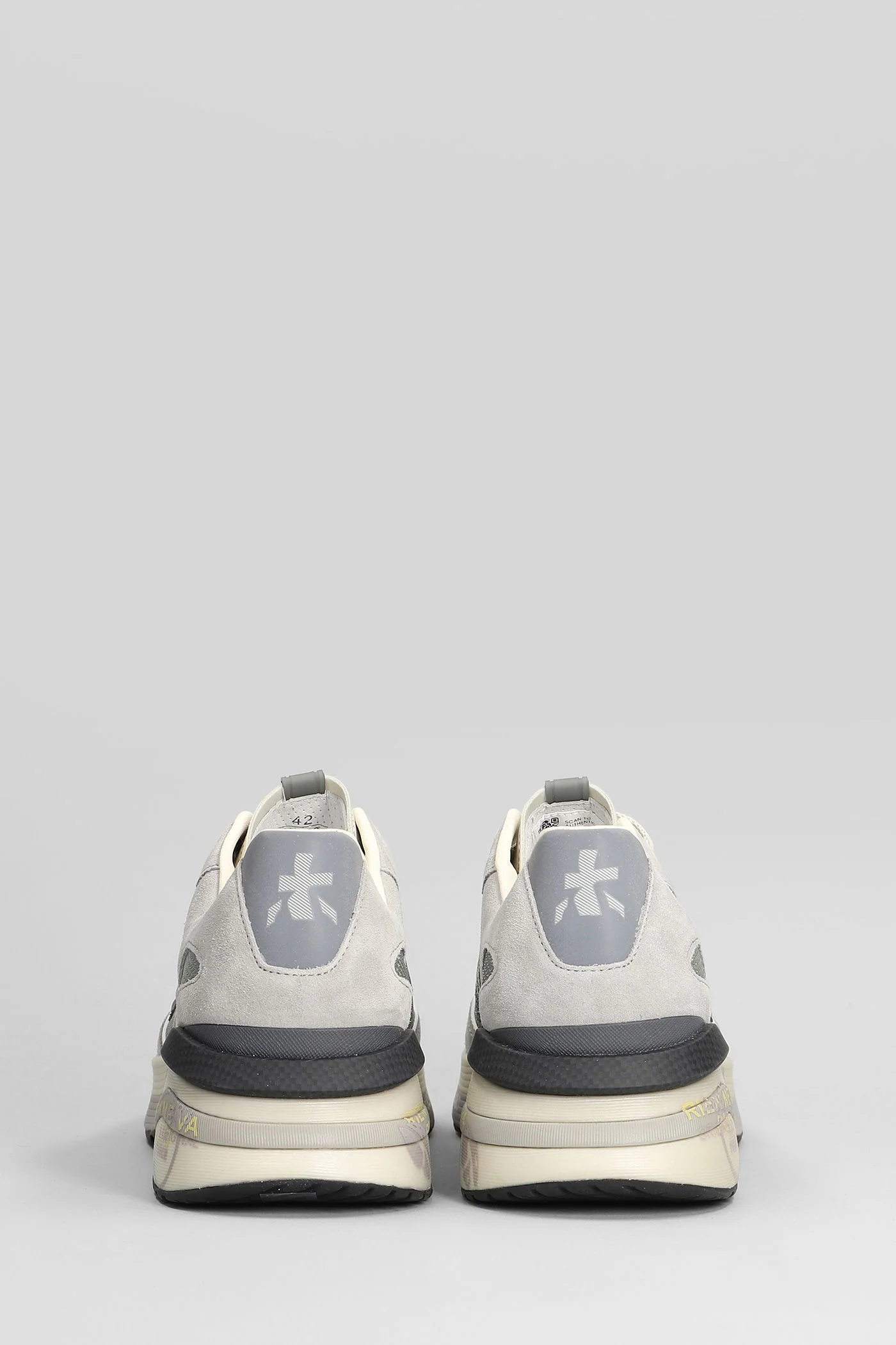 Moerun Sneakers in grey Suede and fabric - Image 4