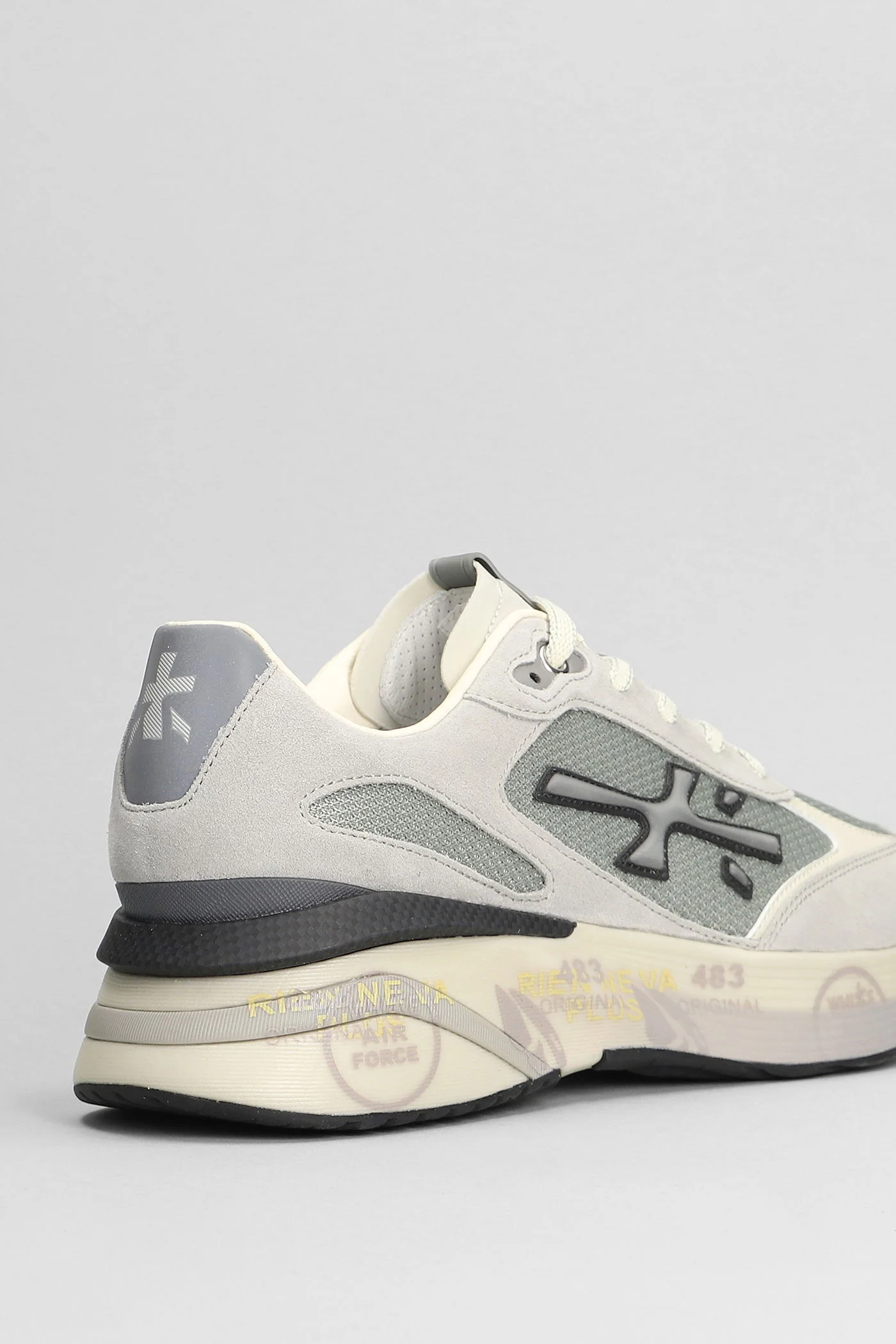 Moerun Sneakers in grey Suede and fabric - Image 5